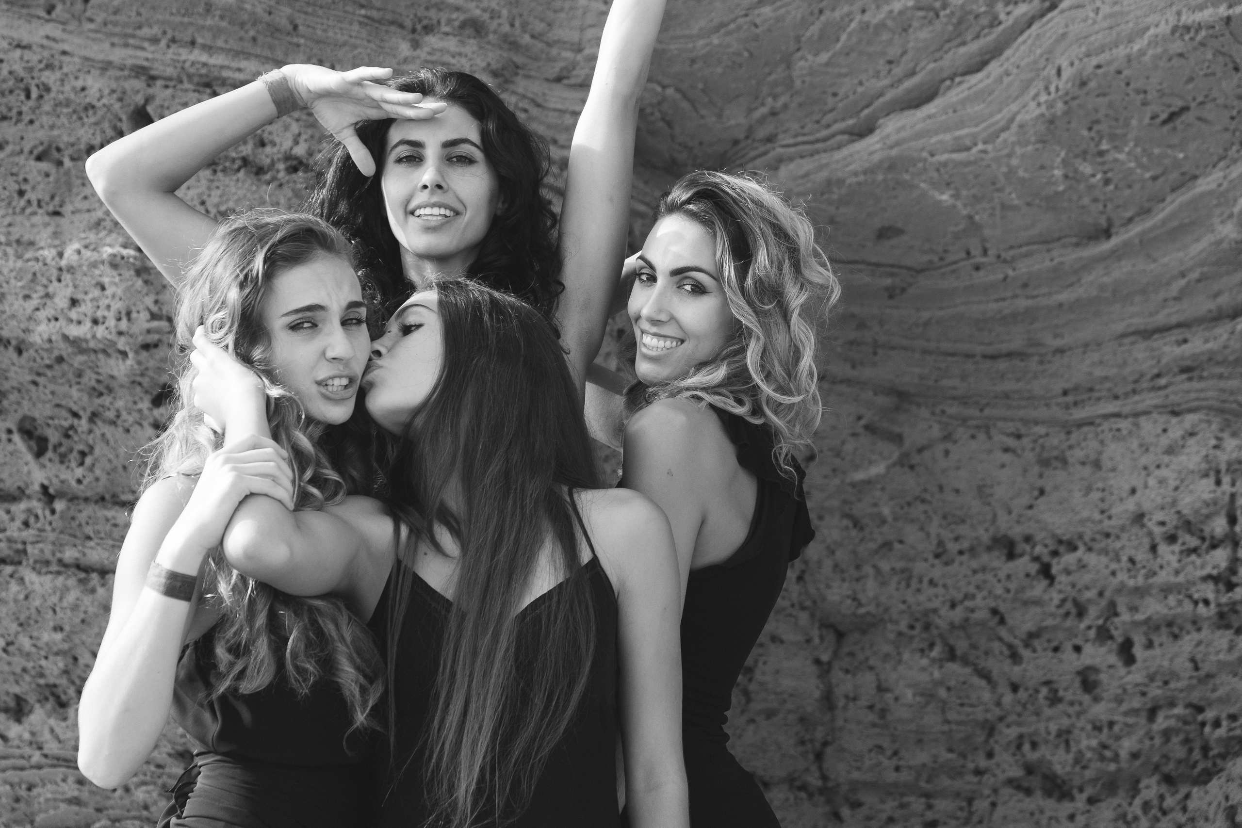 Sisters on the beach