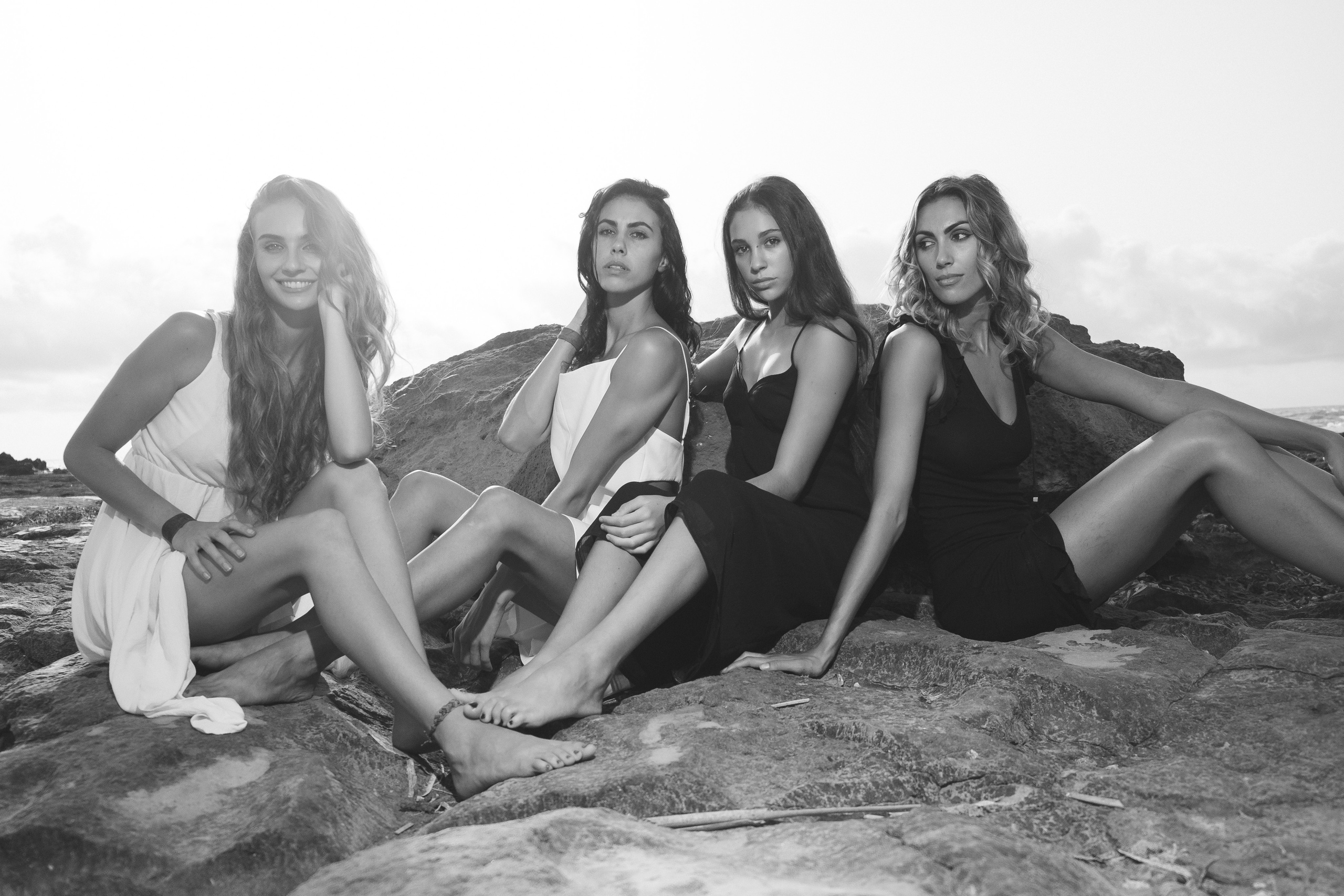 Sisters on the beach