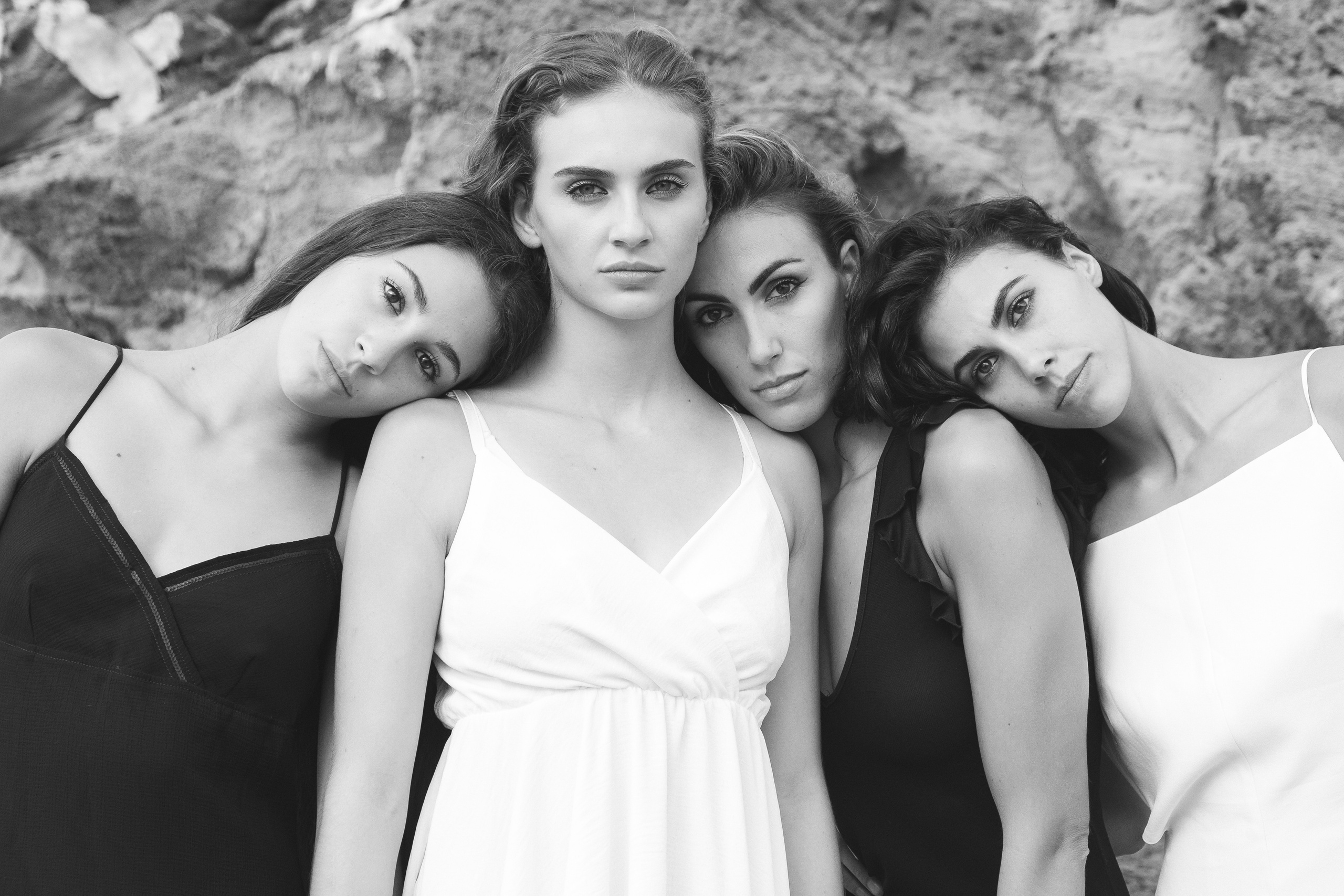 Sisters on the beach