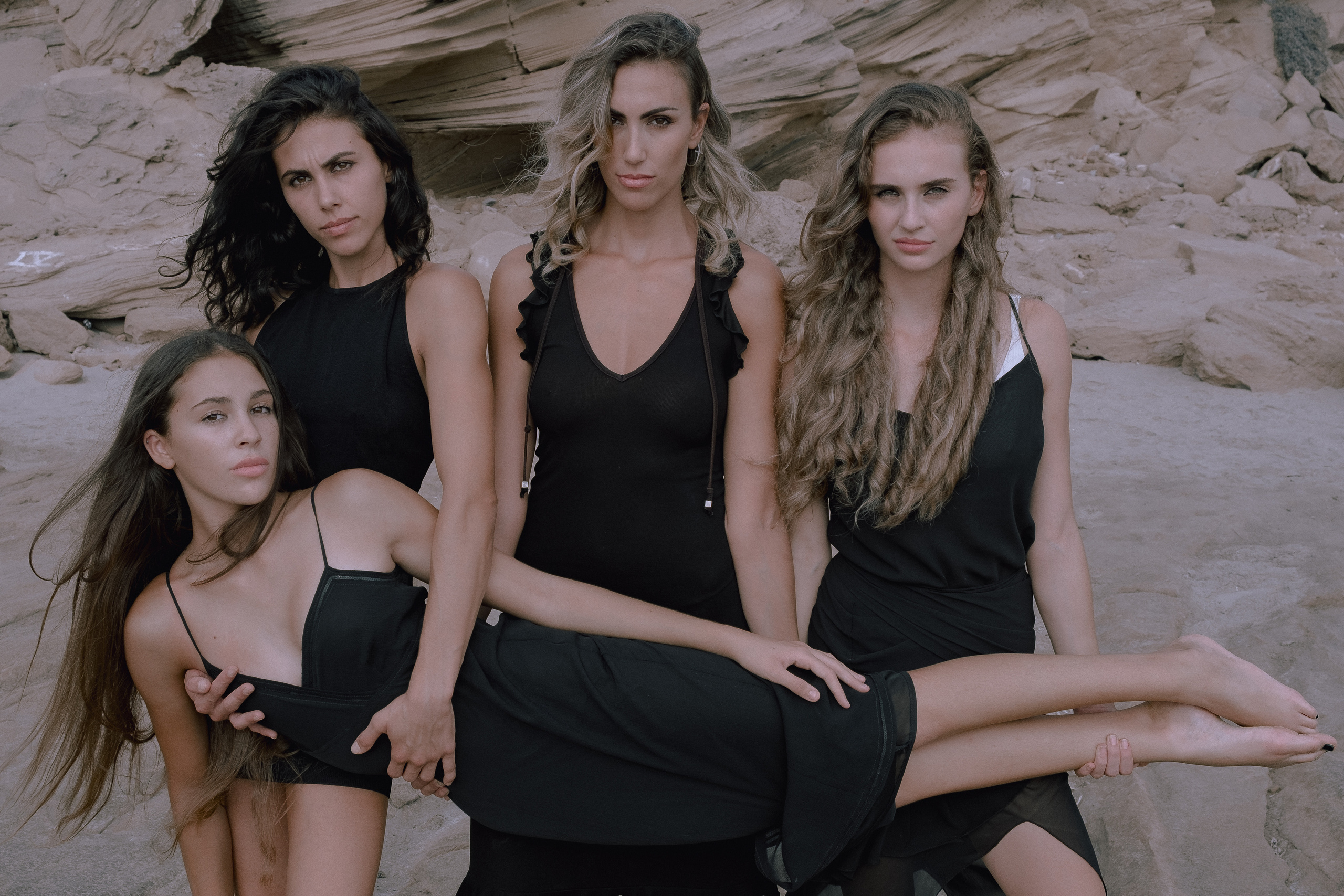 Sisters on the beach