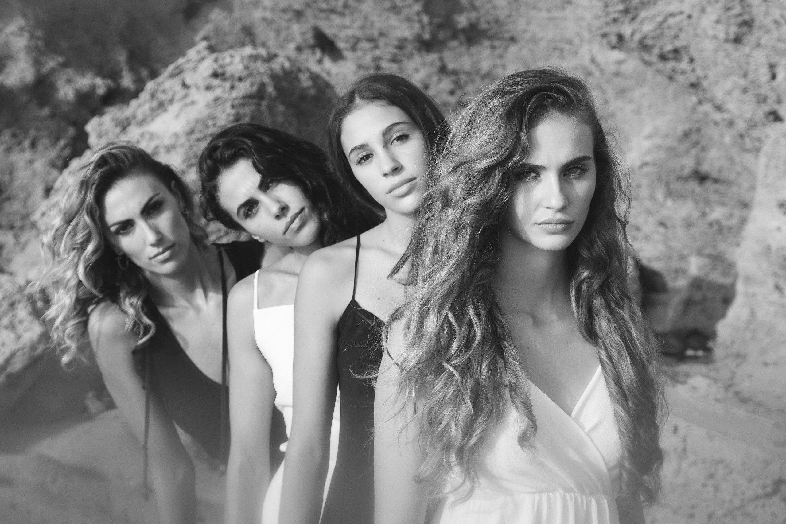 Sisters on the beach