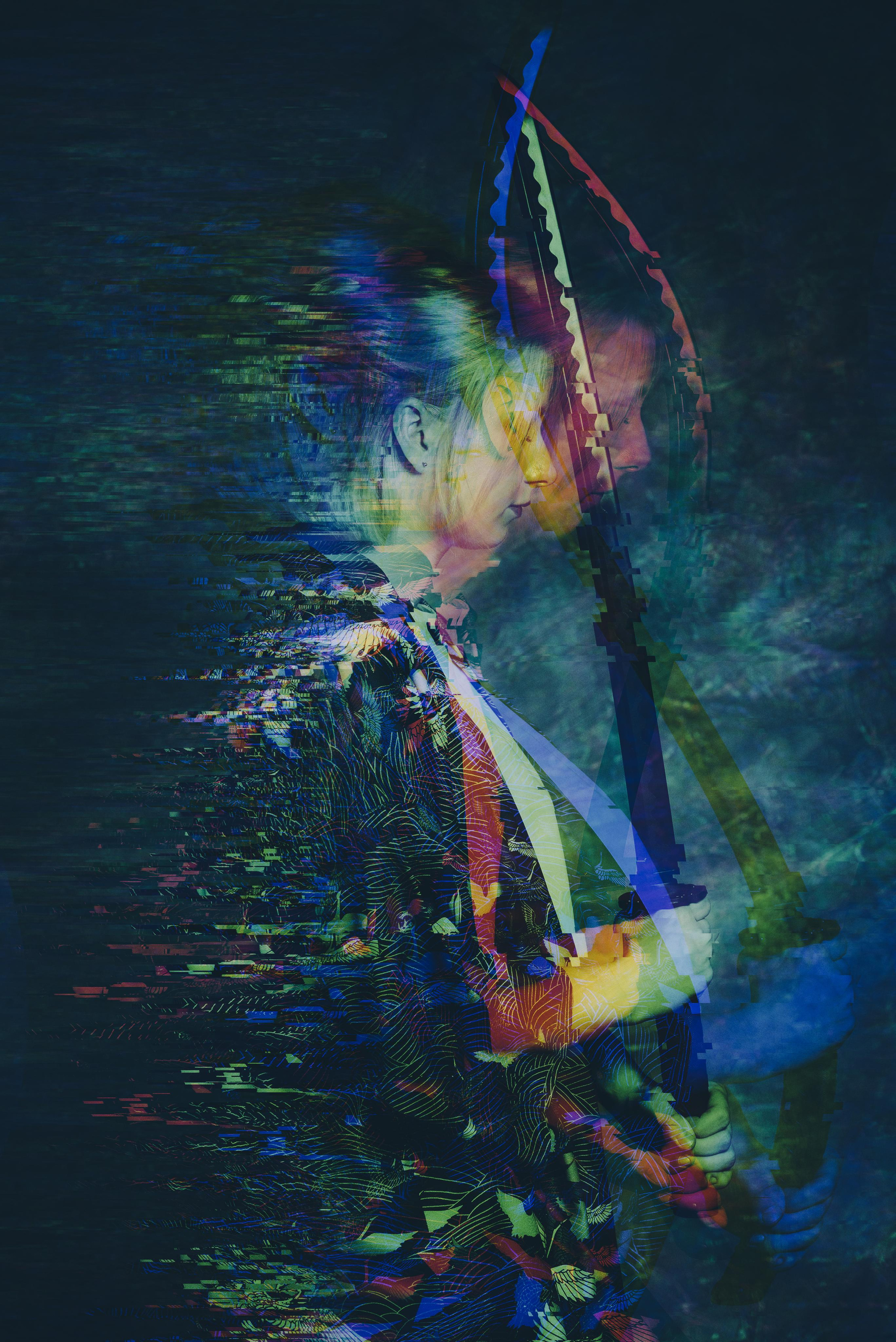 Креативная студийная фотосессия Женщина-Воин-Самурай