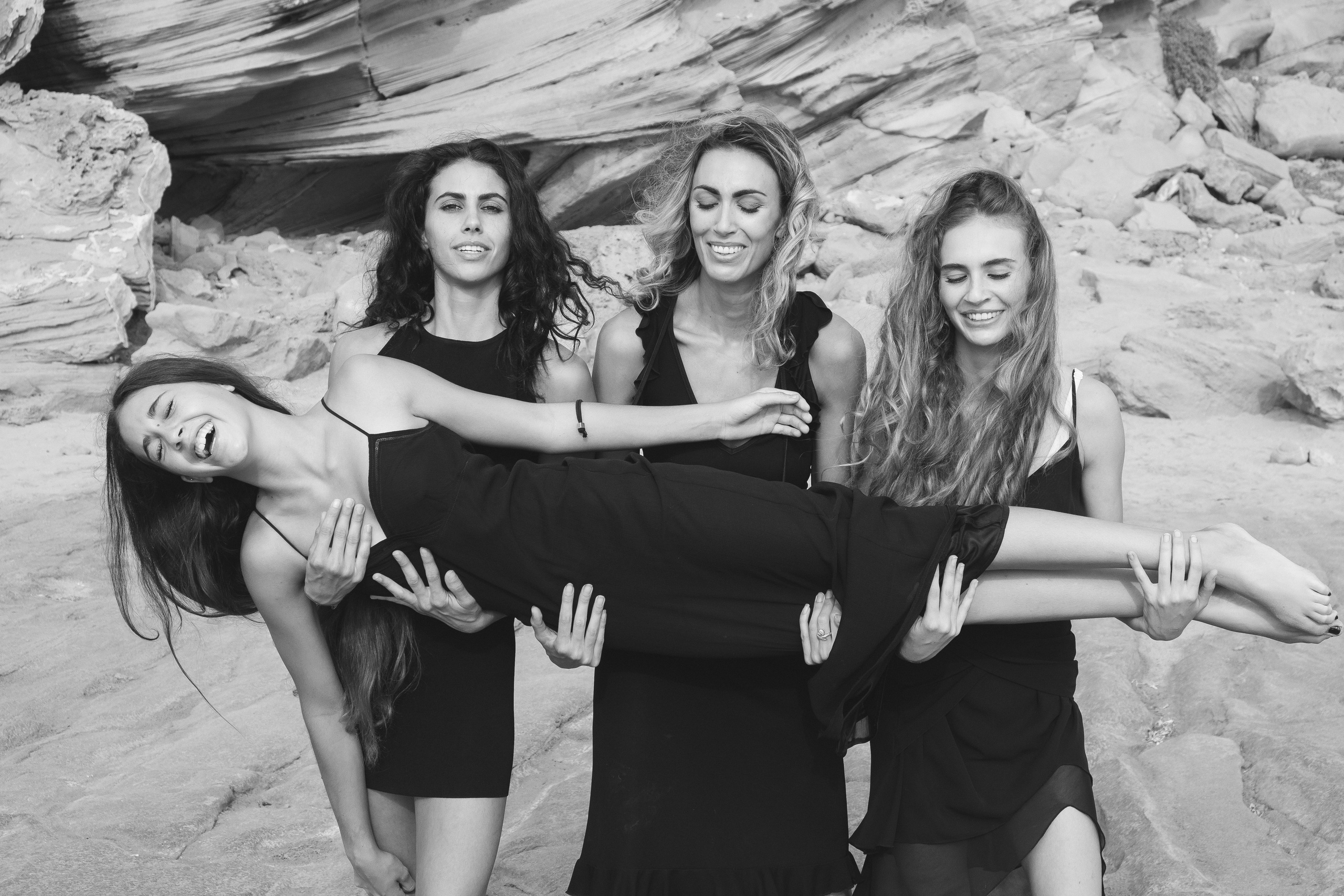 Sisters on the beach