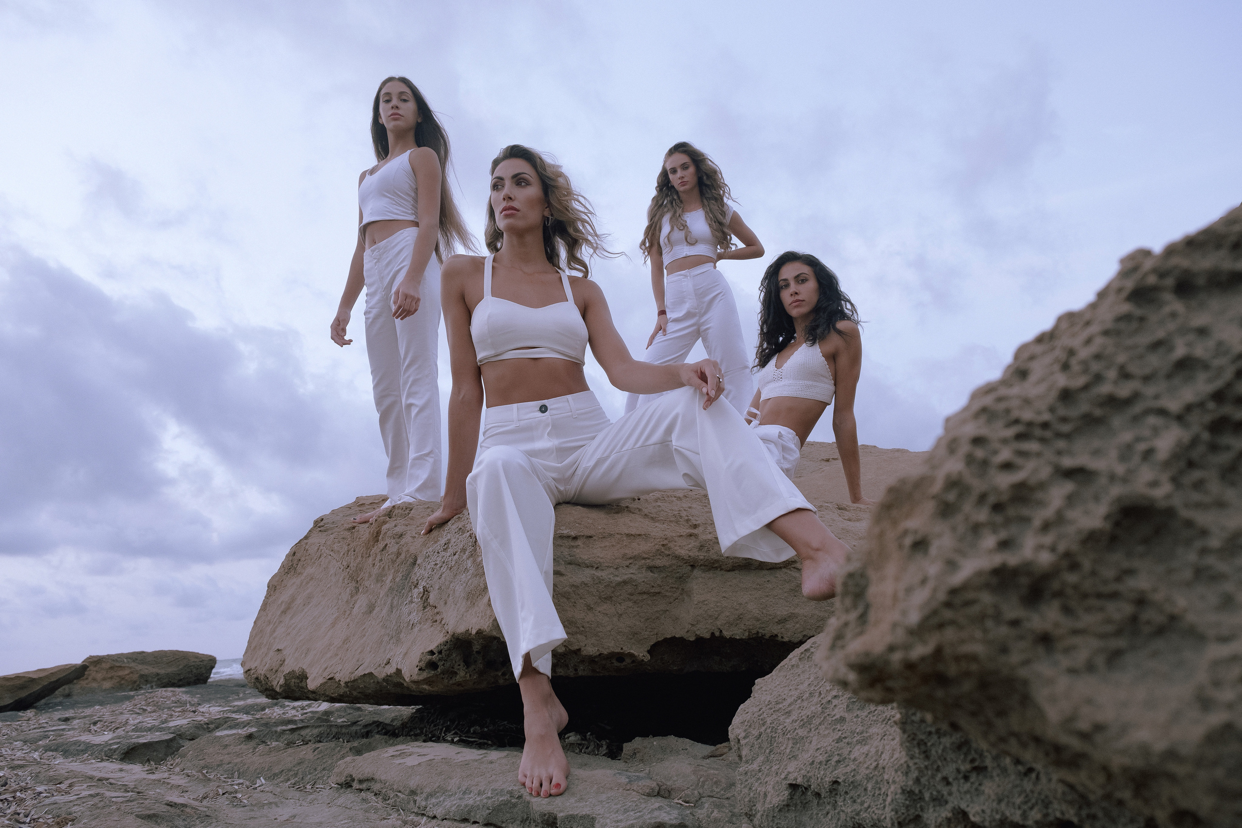 Sisters on the beach
