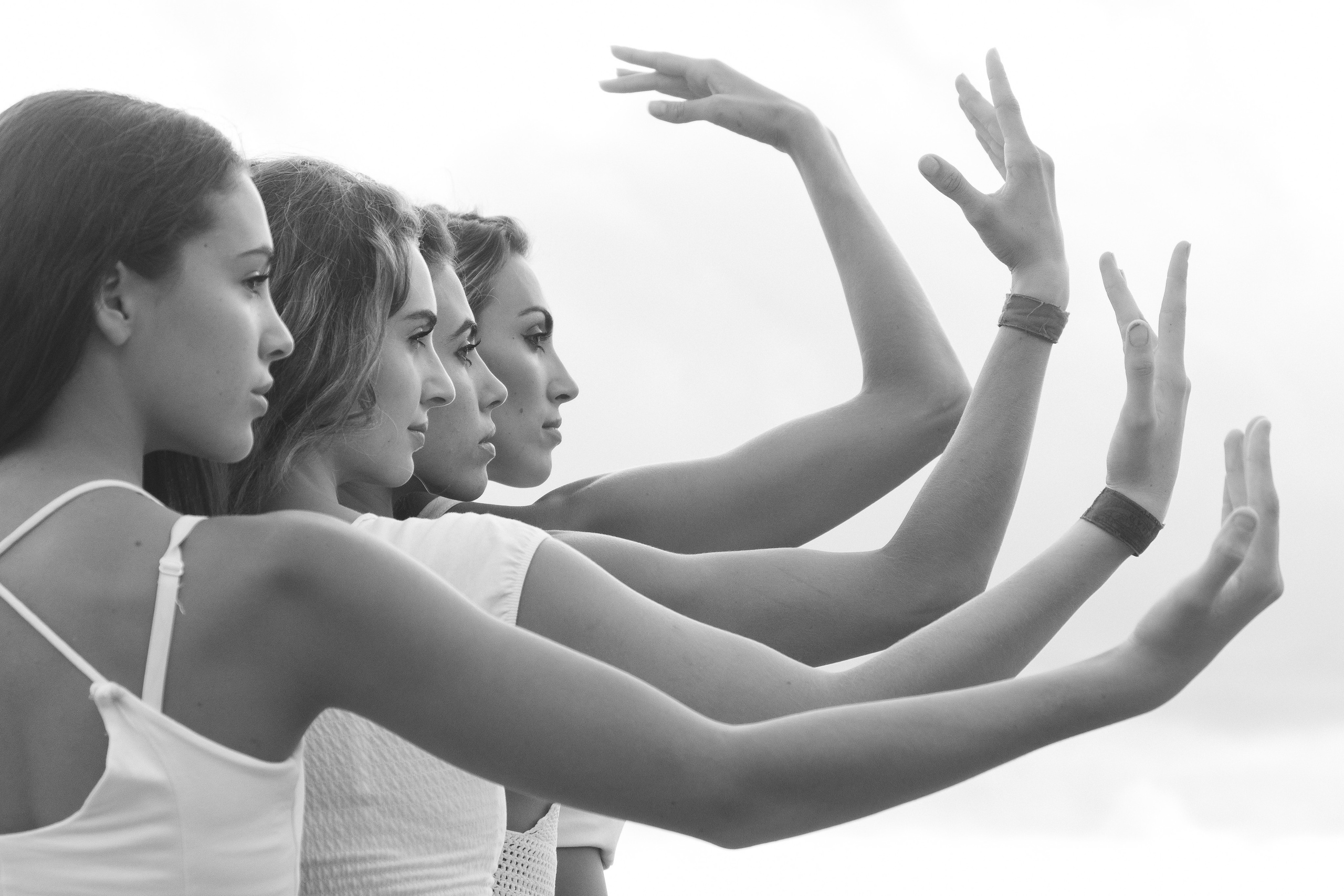 Sisters on the beach
