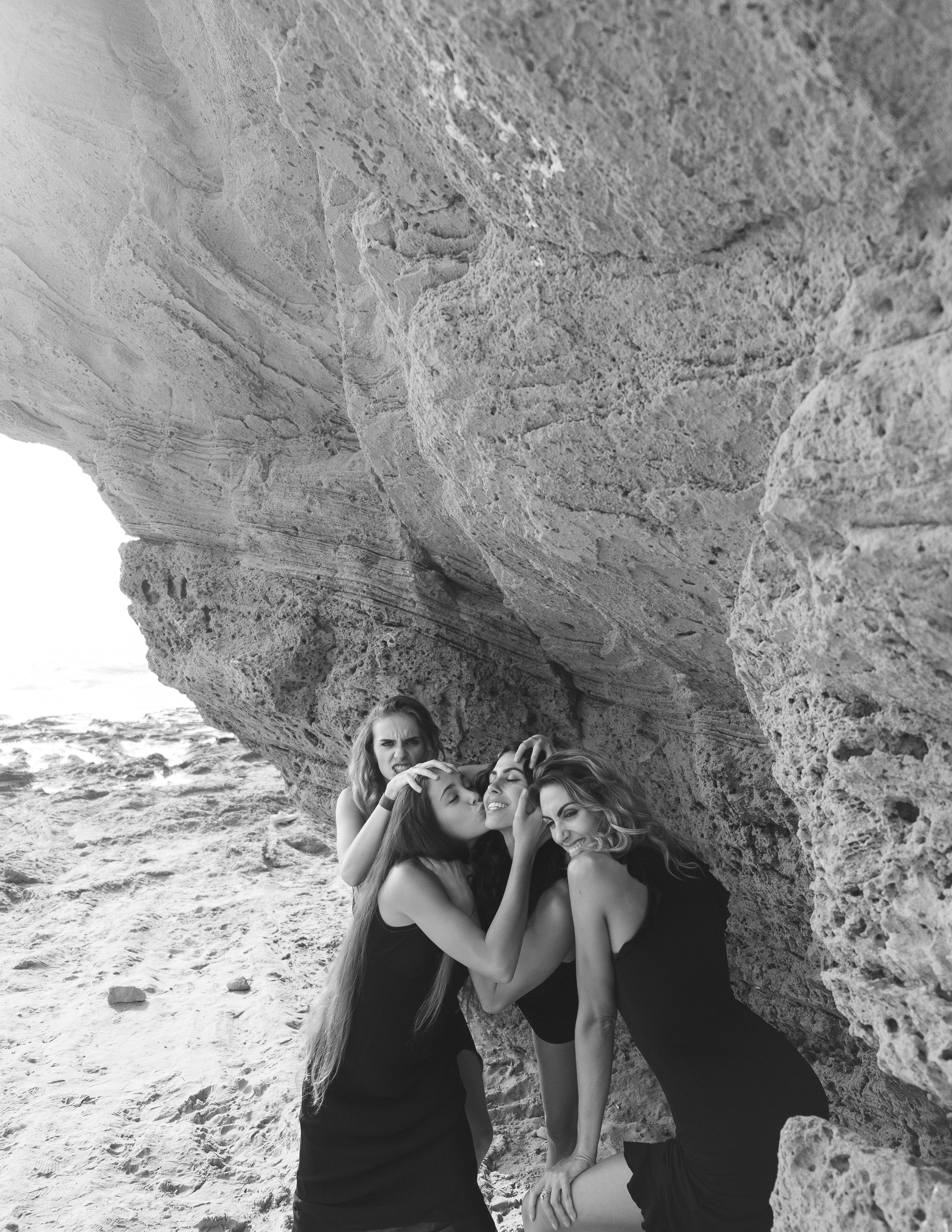 Sisters on the beach