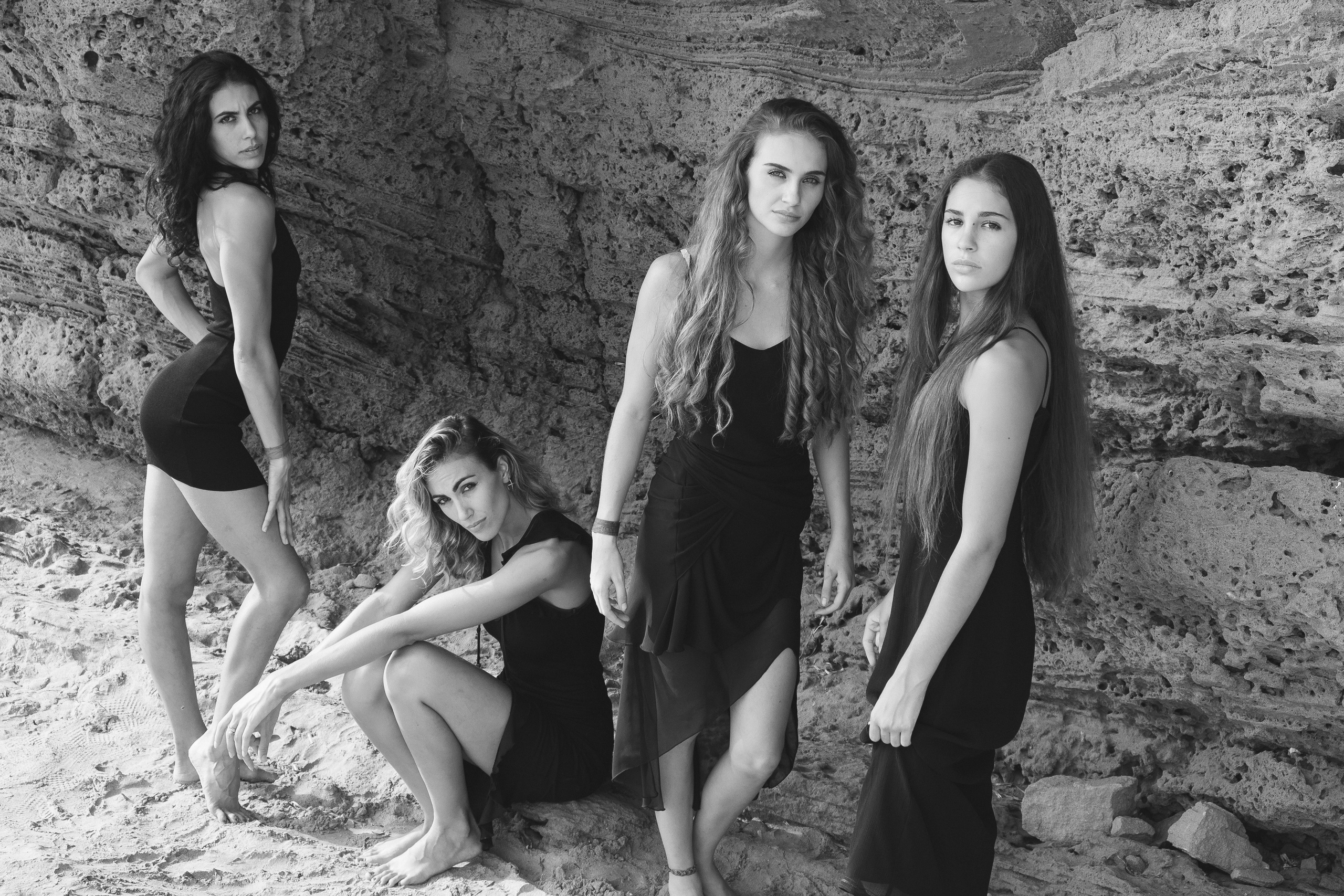 Sisters on the beach