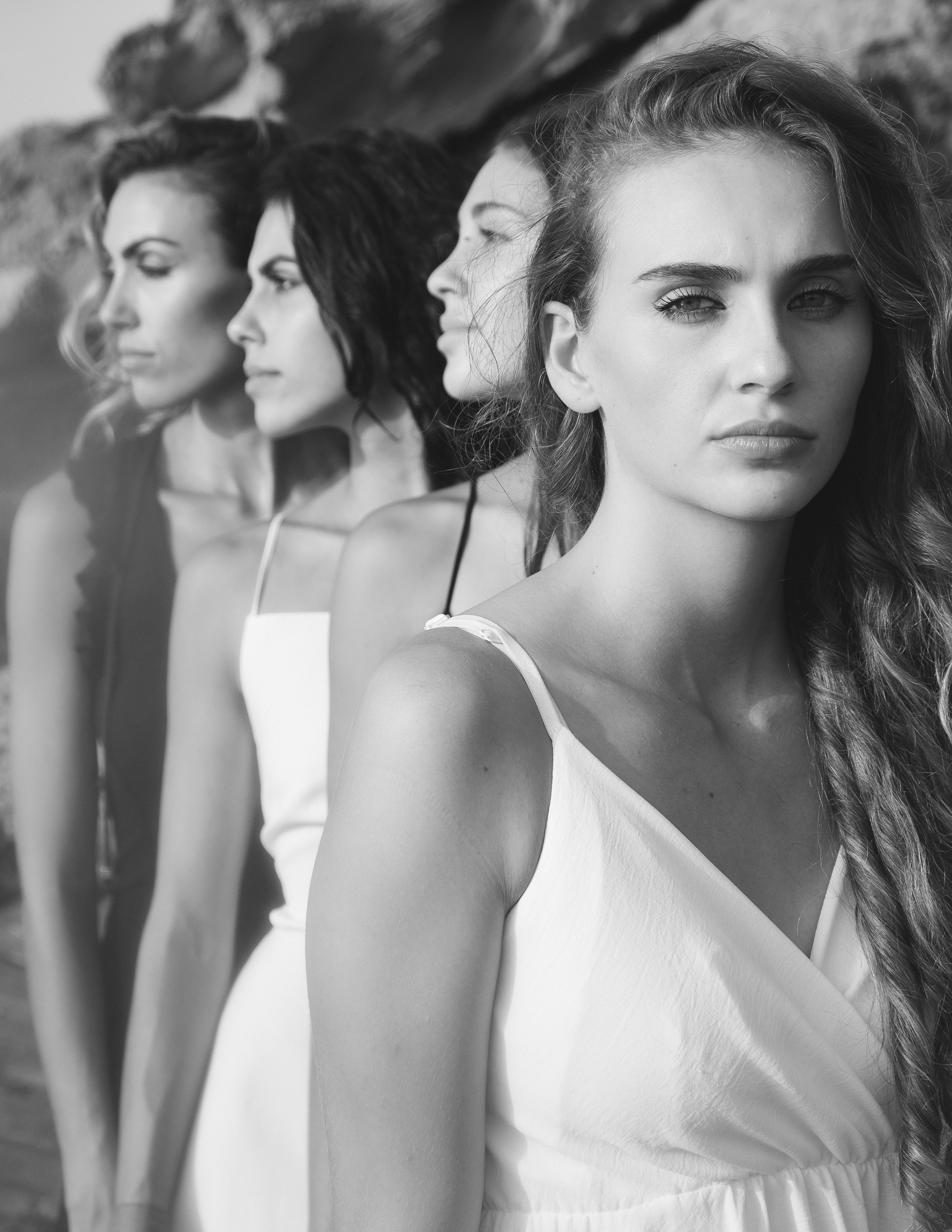 Sisters on the beach