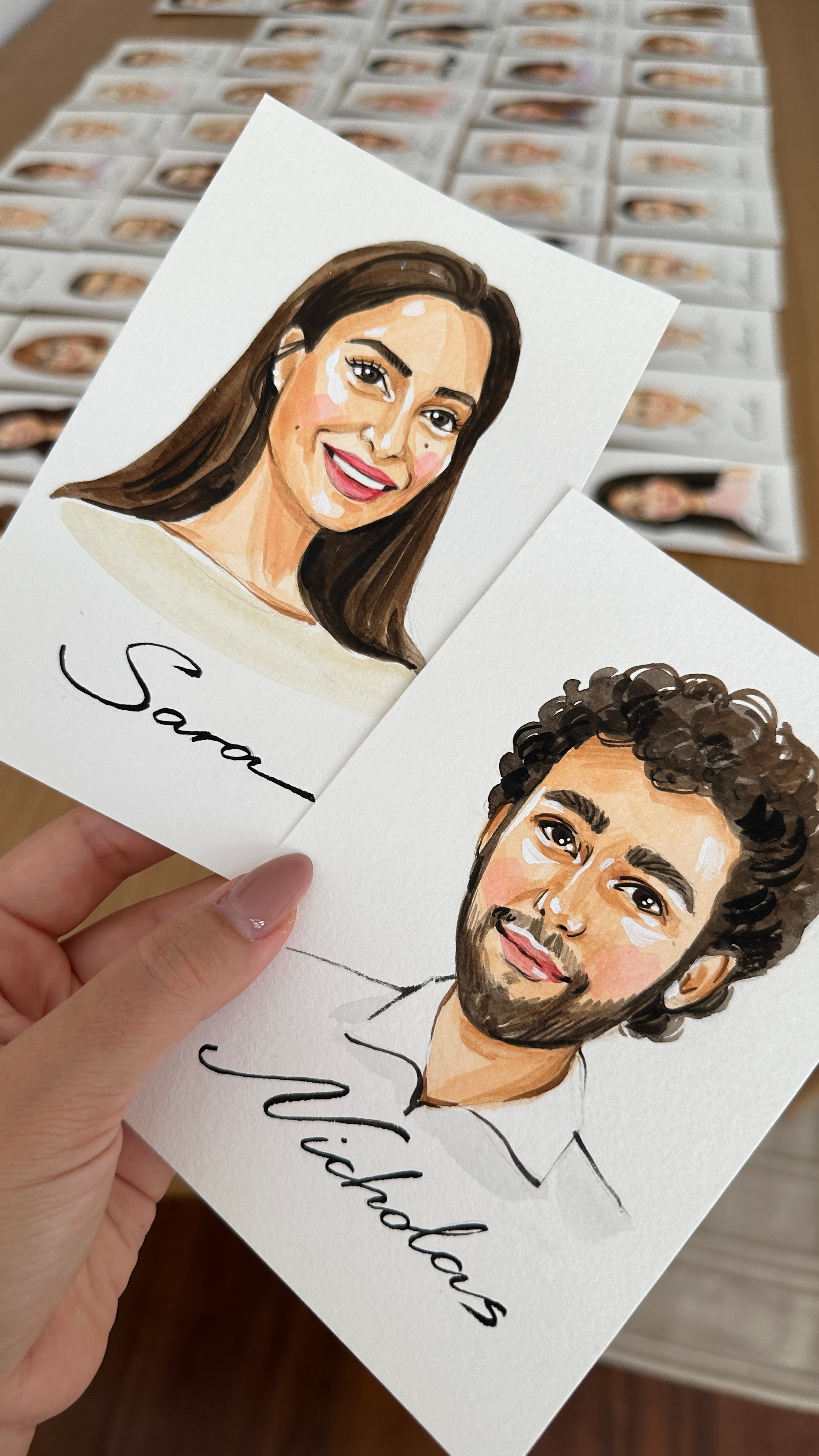 Wedding Seatings Cards. InnaIllustrator