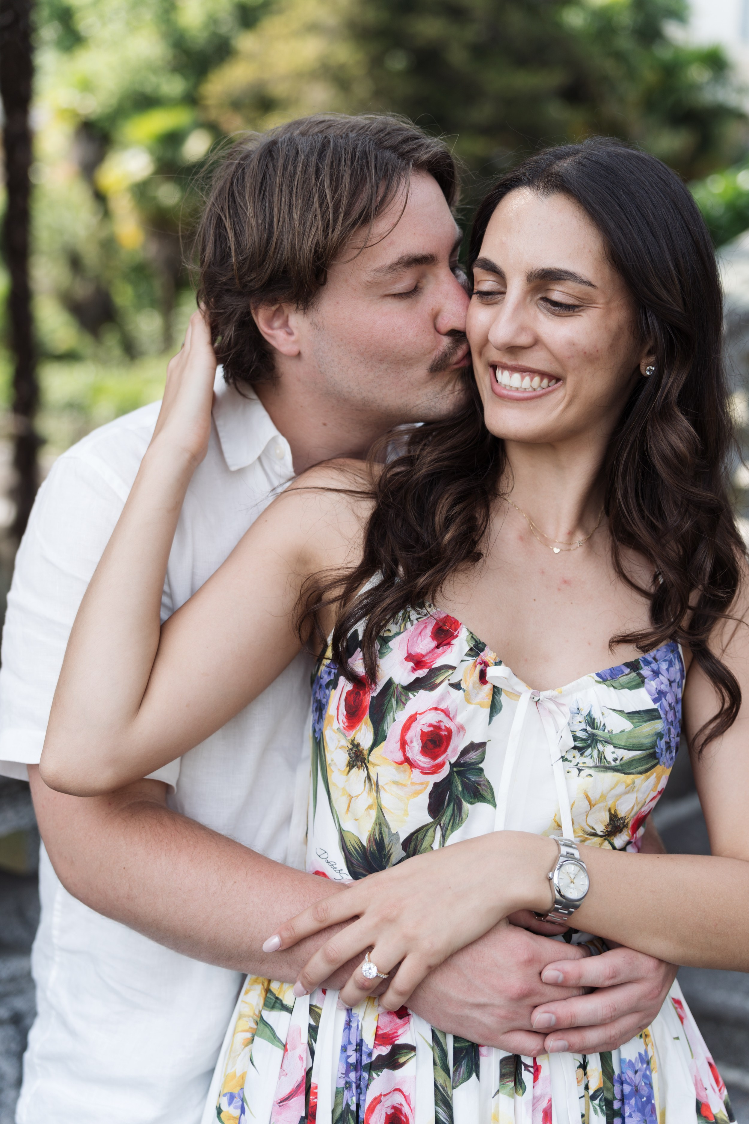 Engagement Photoshoot in Tremezzo. Lake Como Proposal Photographer | Surprise Proposals & Engagements
