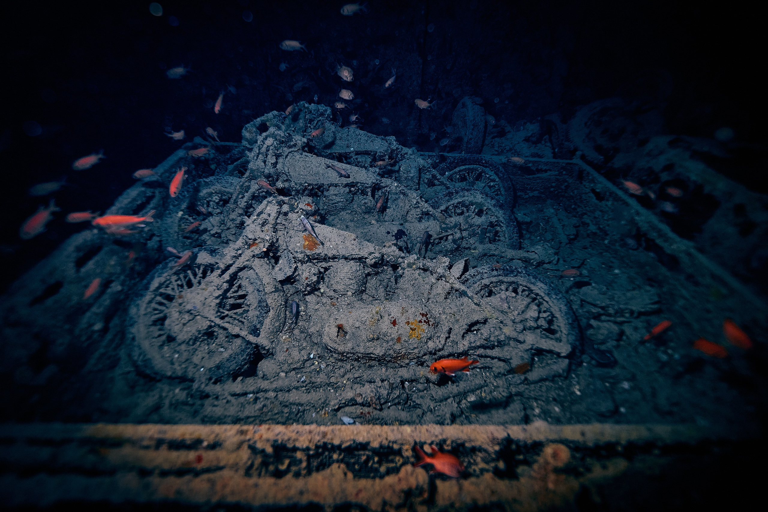 Underwater photographer Andriej Szypilow - photos of the mysterious SS Thistlegorm - sunken ship in the red sea