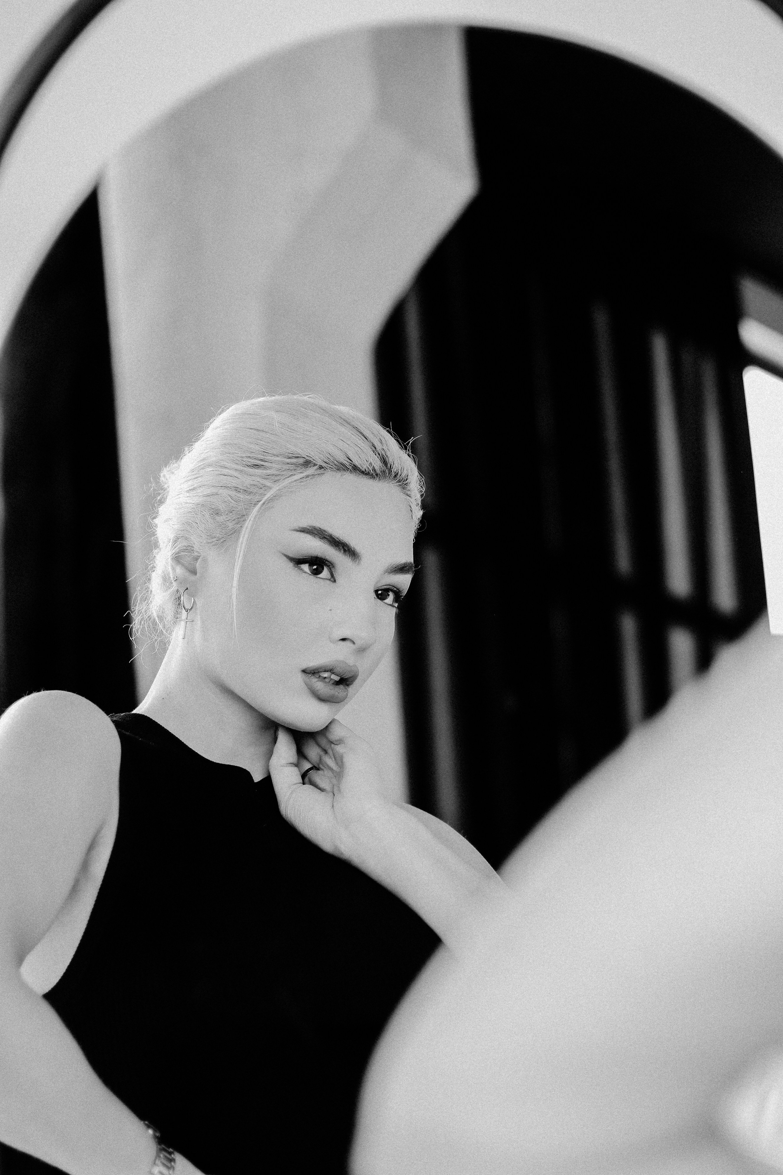 Artistic portrait in Yerevan with soft natural lighting