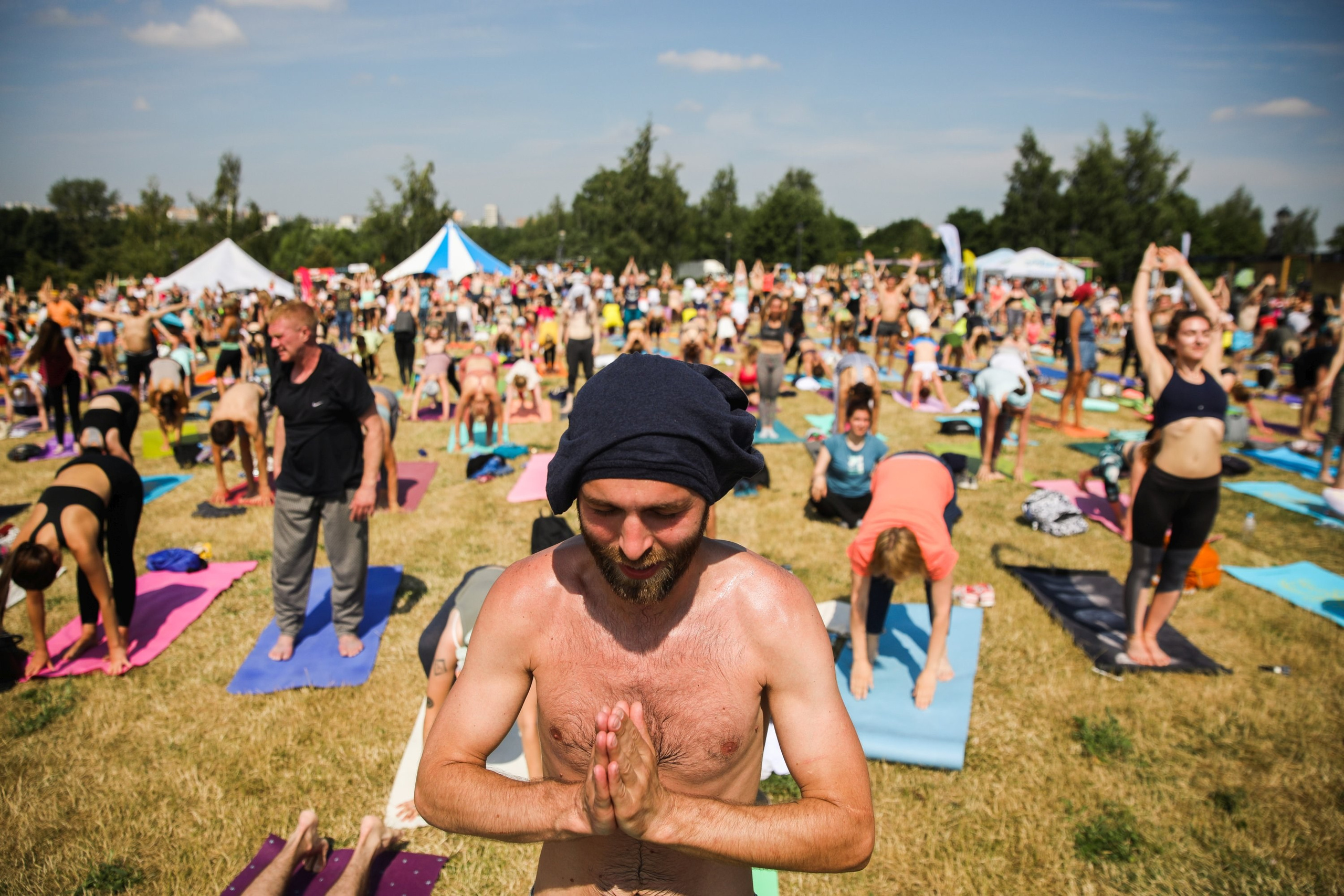 Yoga Day. True Story Photography