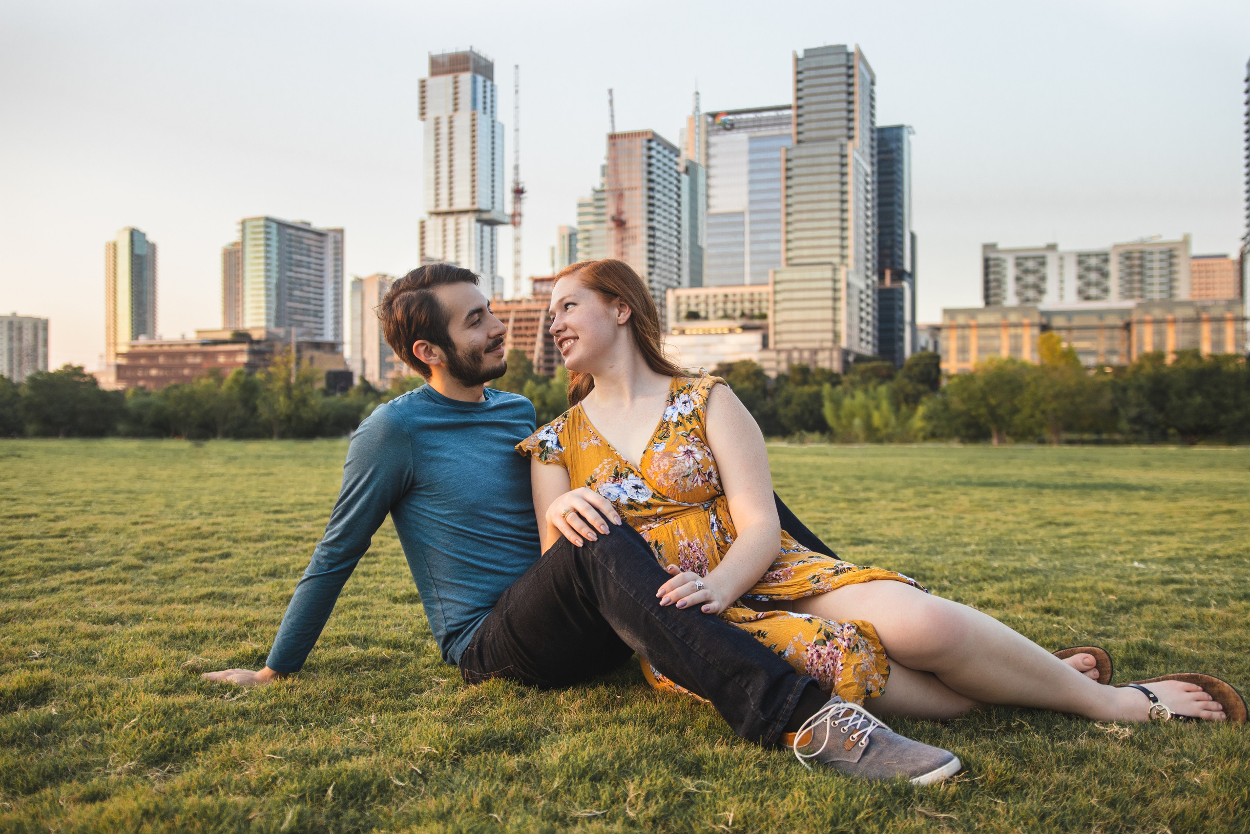 Kevin and Kristen’s photoshoot at Seaholm in Austin 