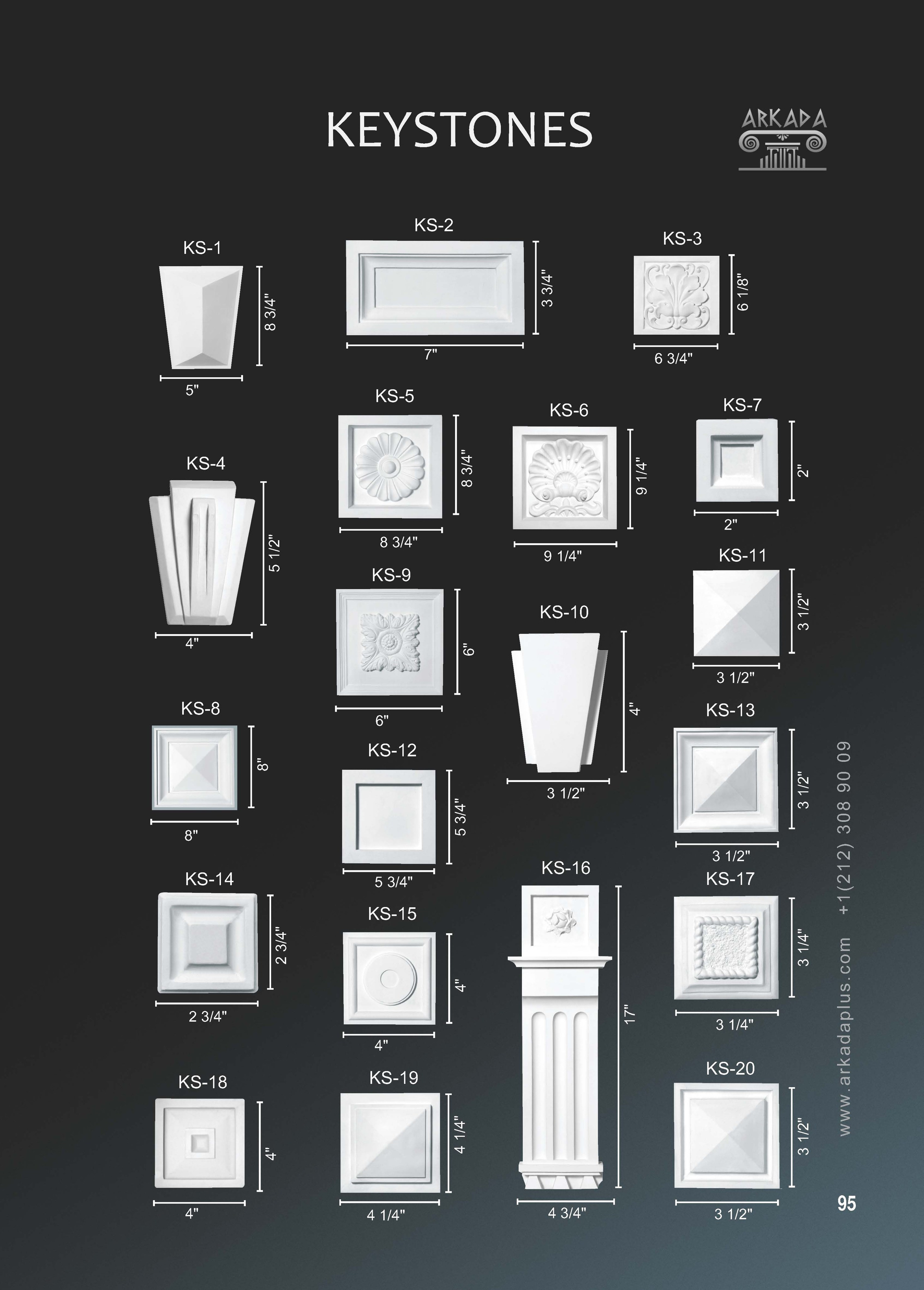 Catalog pages. Plaster molding