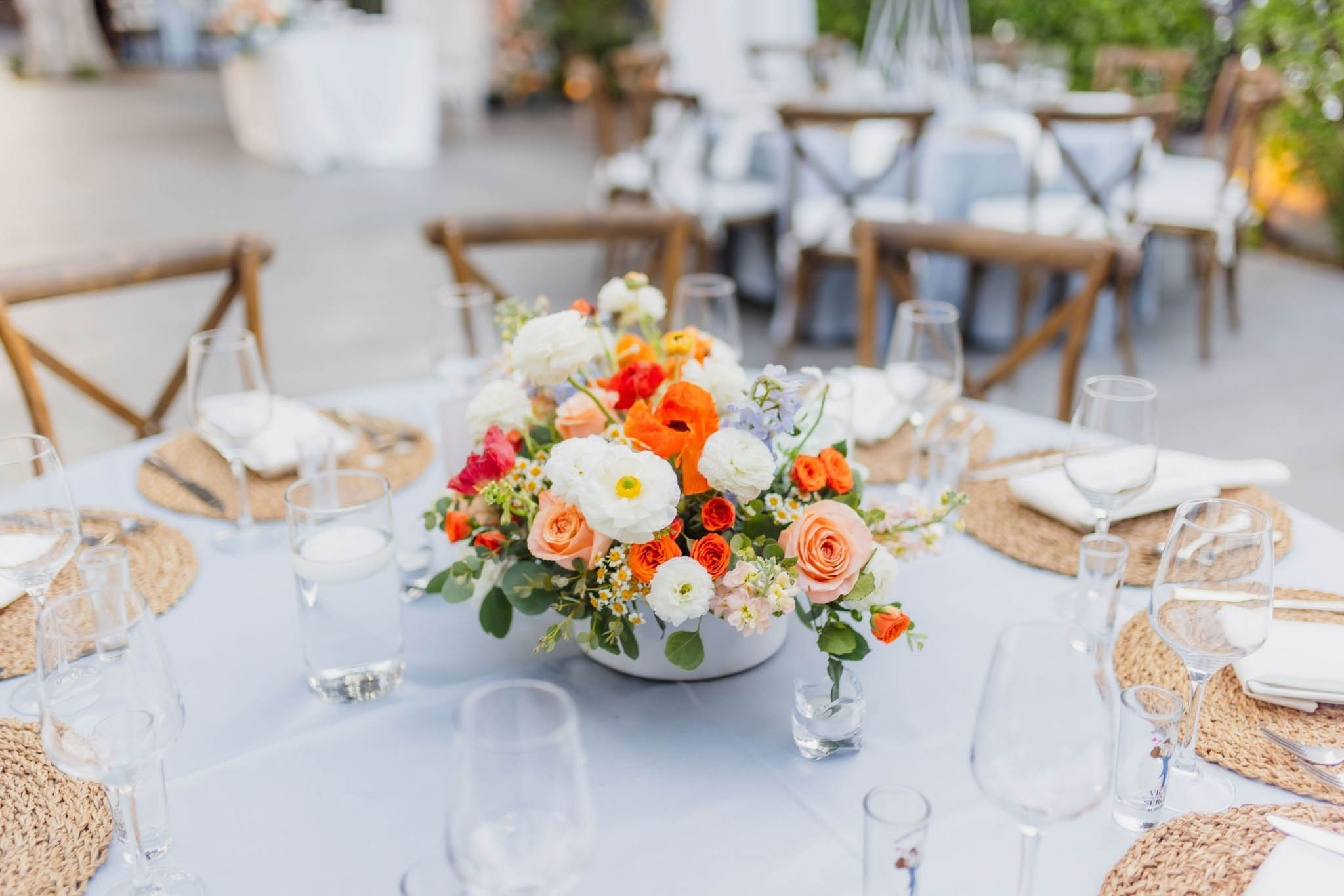 centro de mesa con flores decoracion boda elegante Tijuana Baja California