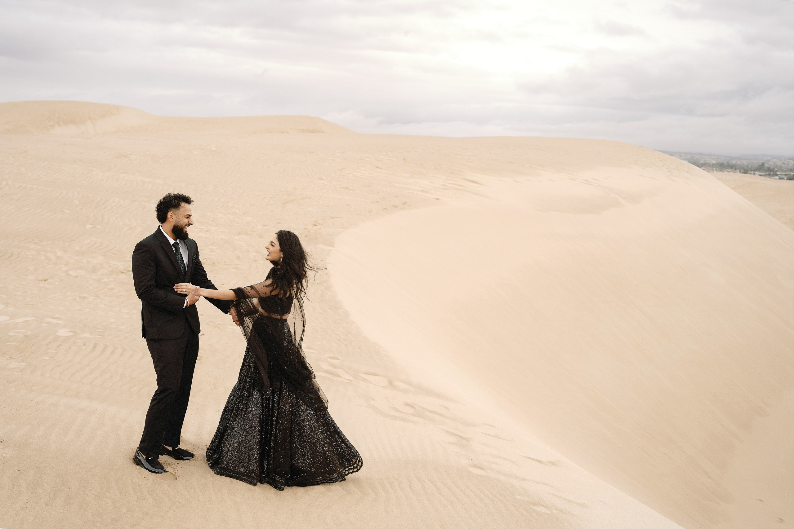 Elopement at Pismo Beach Sand Dunes, California. Wedding Photography & Videography Team in California, Los Angeles, San Francisco, San Diego and Travel