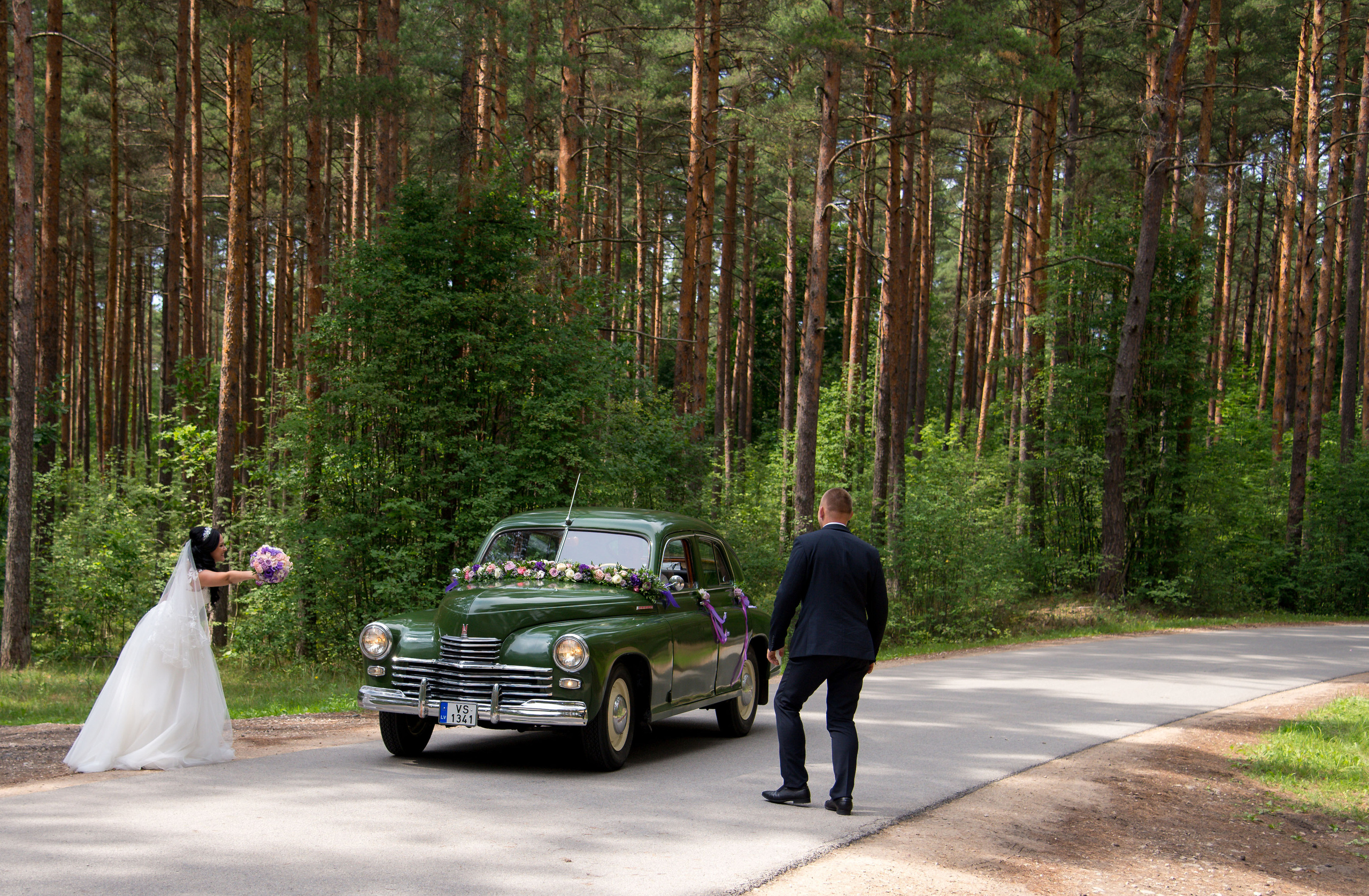 Auto dekors. Event design, decoration, floristry, gift, Irina Novika, Riga, Latvia