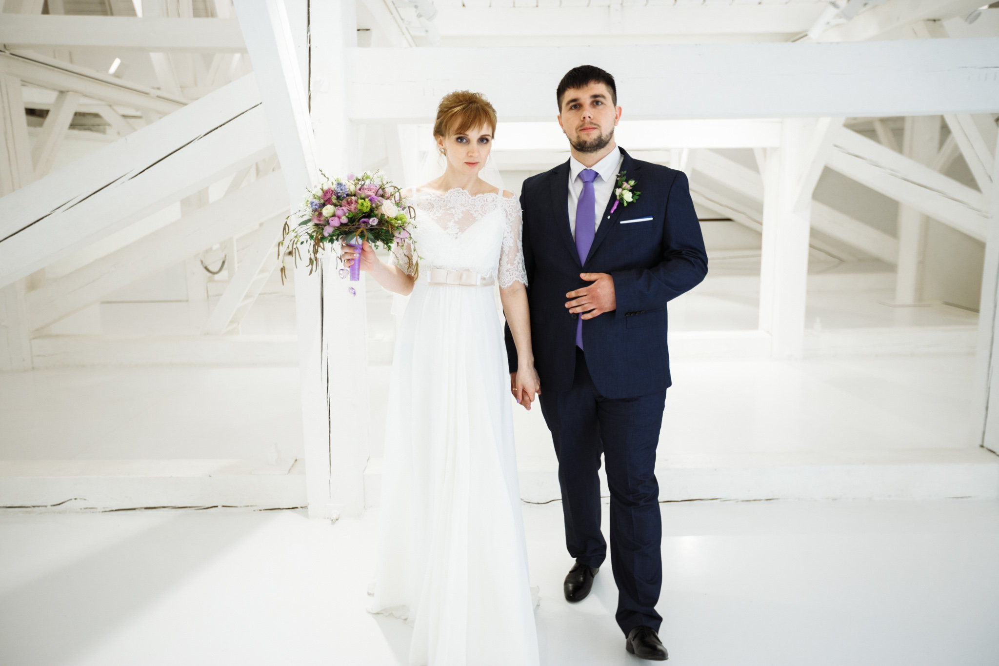 Līgavas pušķis violeta toņos. Event design, decoration, floristry, gift, Irina Novika, Riga, Latvia