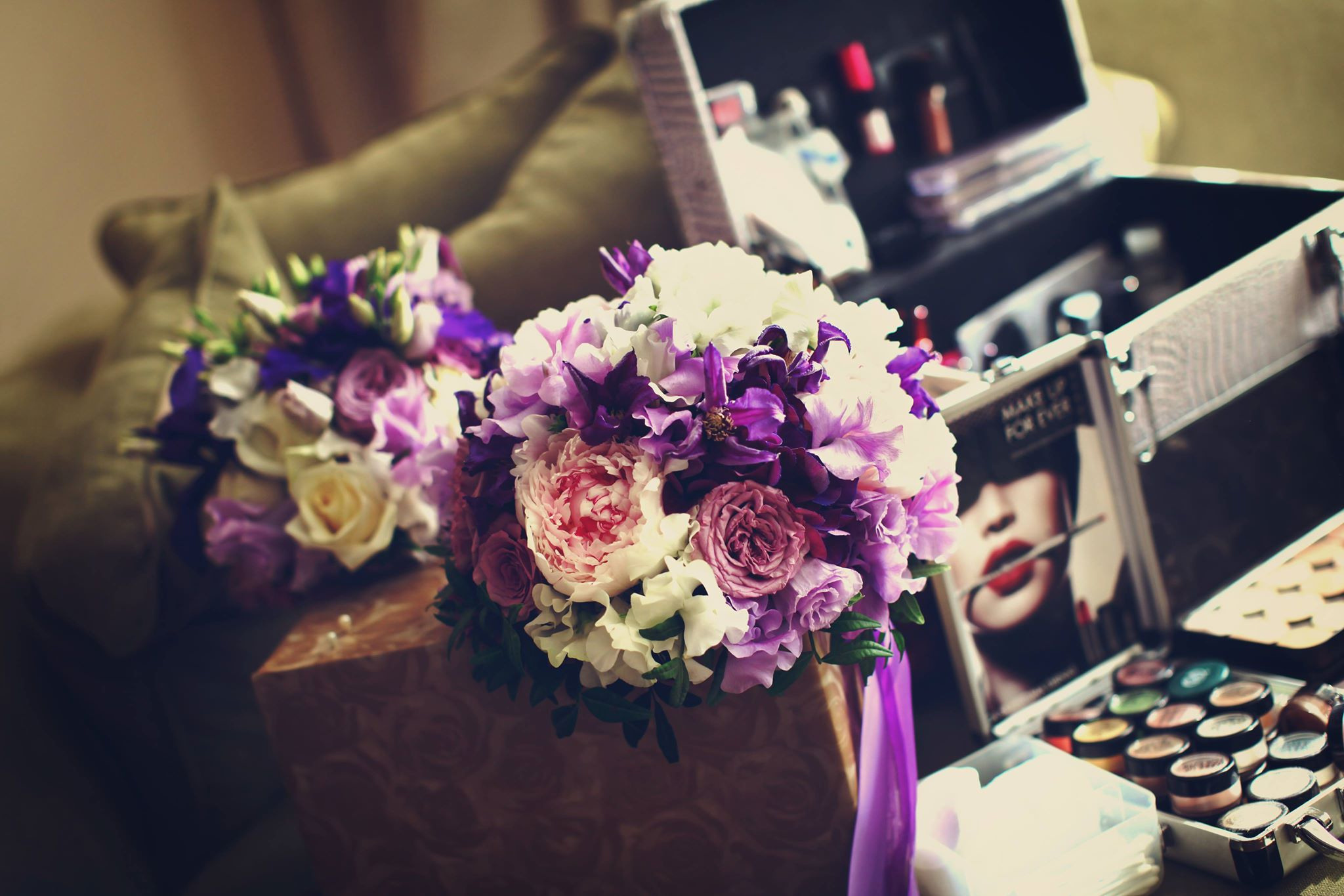 Līgavas pušķis violeta toņos. Event design, decoration, floristry, gift, Irina Novika, Riga, Latvia