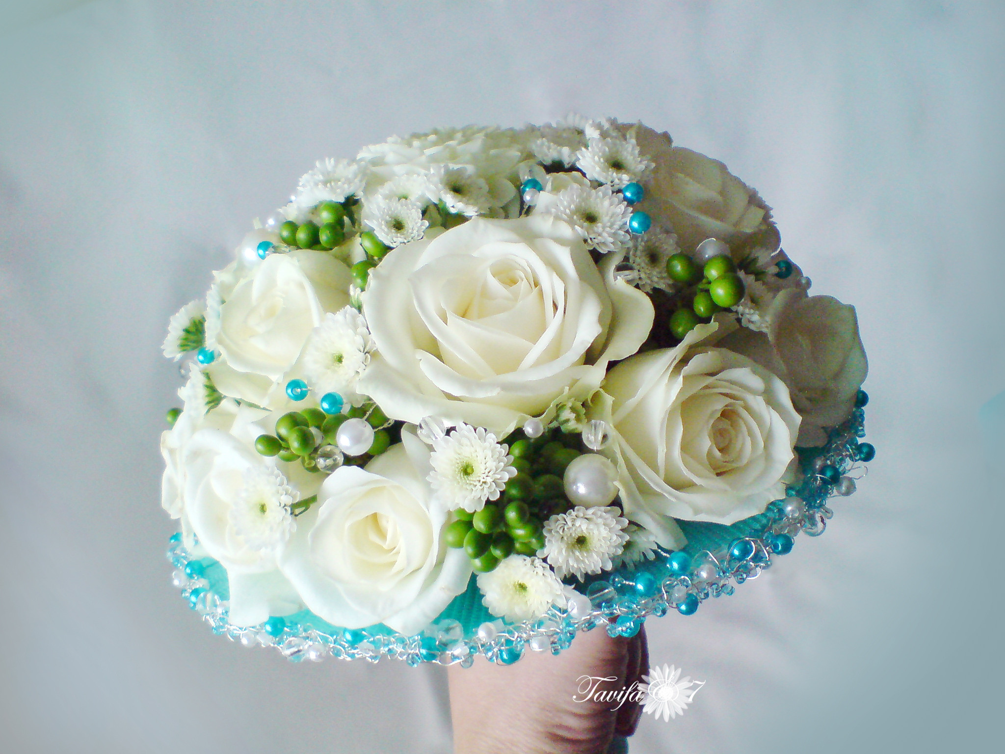 Līgavas pušķi zilos toņos. Event design, decoration, floristry, gift, Irina Novika, Riga, Latvia