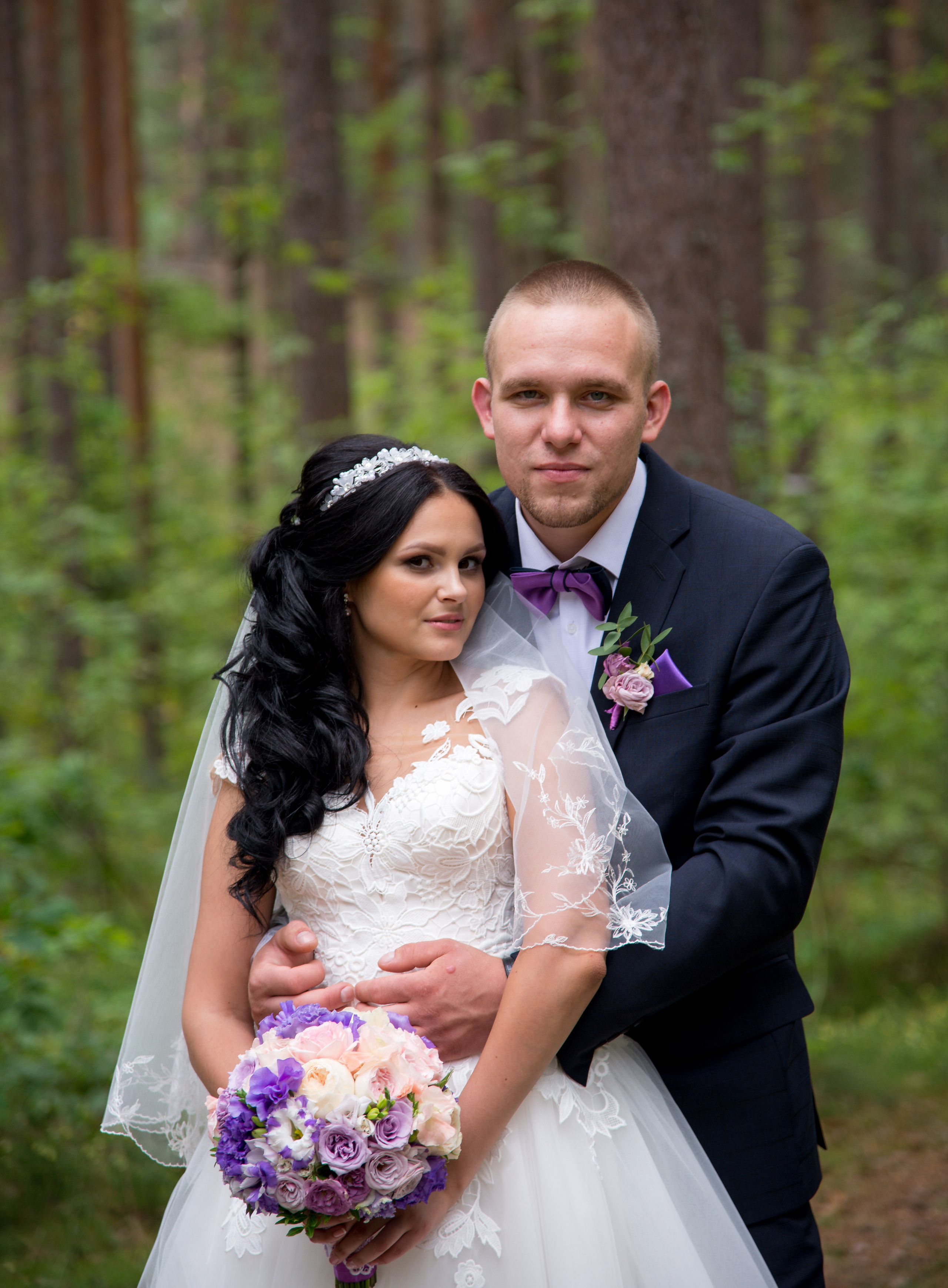 Līgavas pušķis violeta toņos. Event design, decoration, floristry, gift, Irina Novika, Riga, Latvia