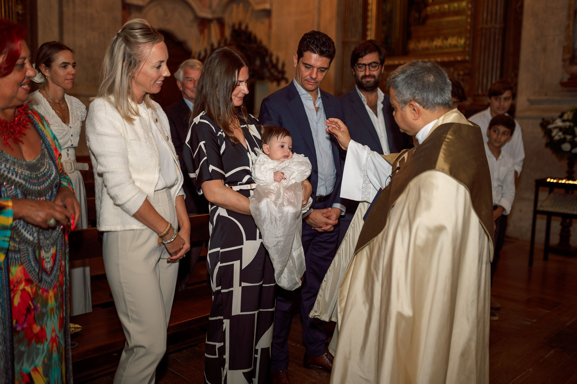 photography of a Catholic baptism in Lisbon