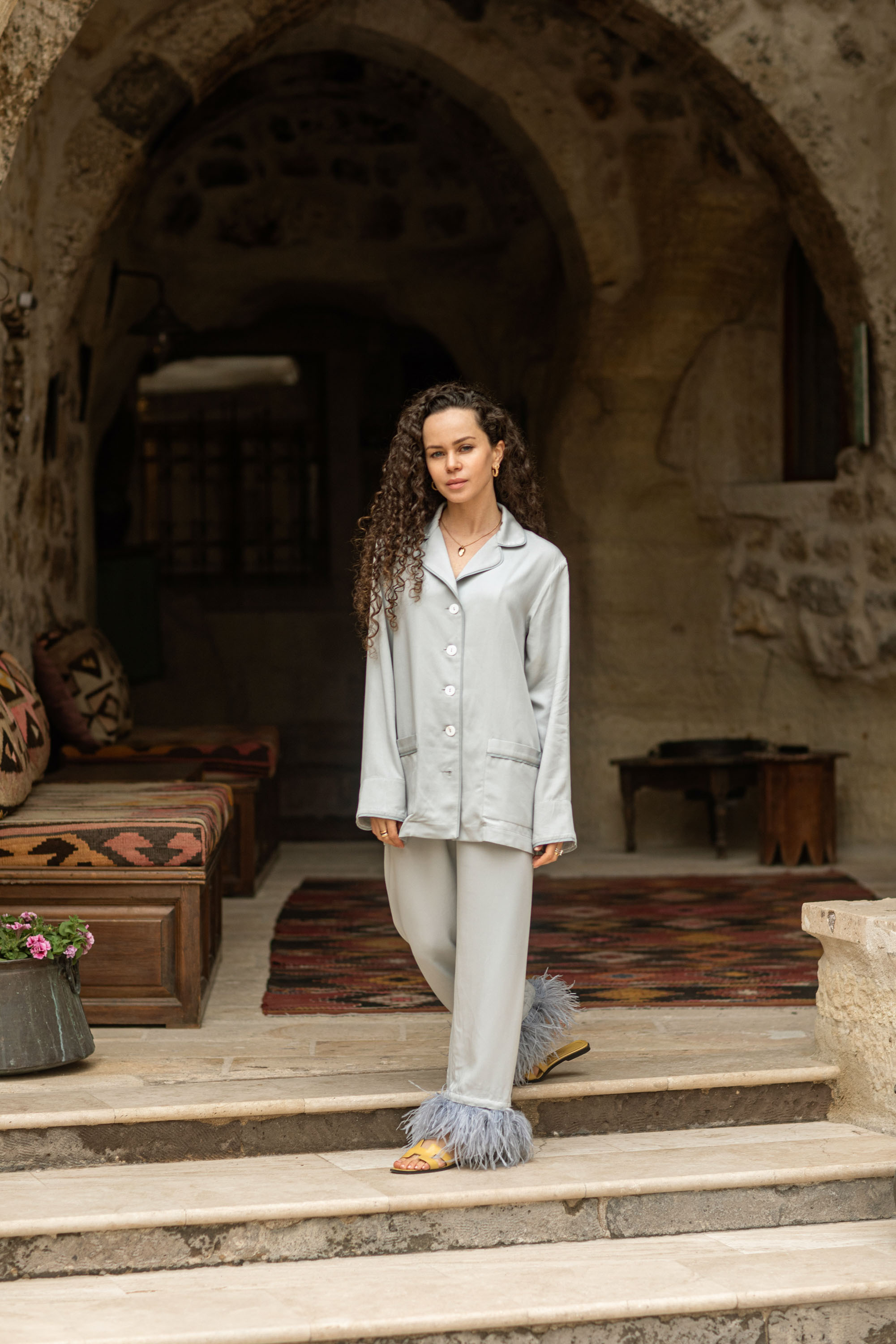 Solo Photoshoot in Kayseri with Wild Horse Herds. Julia Ganch I Fashion Wedding Photography I Cappadocia Turkey