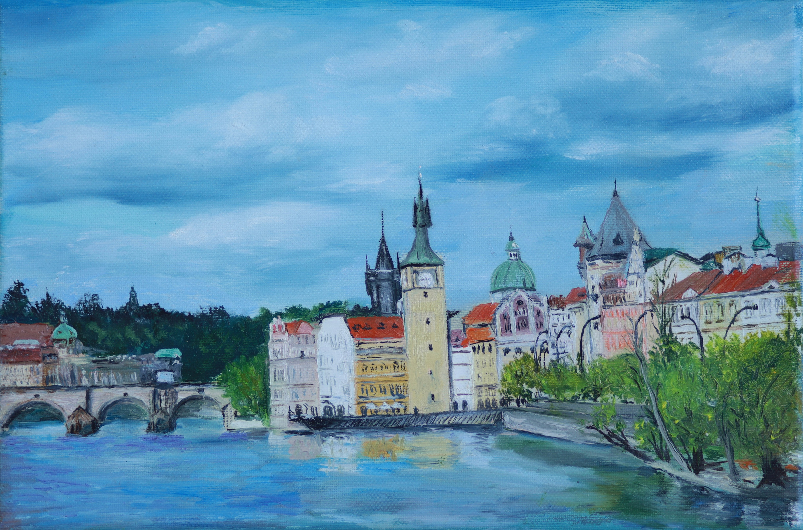 KARLŮV MOST. GALA художник из г. Харьков в Чехии