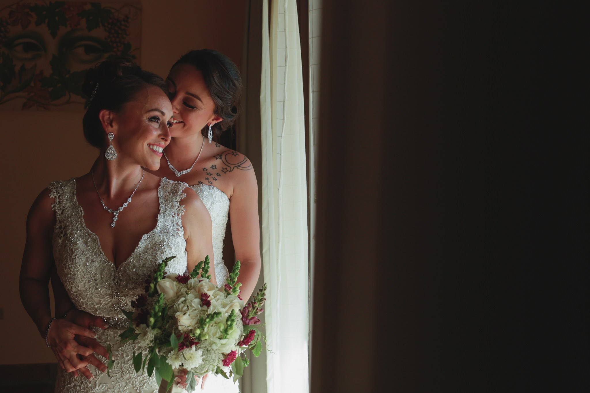 Two Brides Valle de Guadalupe Alicia y Viridiana. Estudio de fotografia en Tijuana