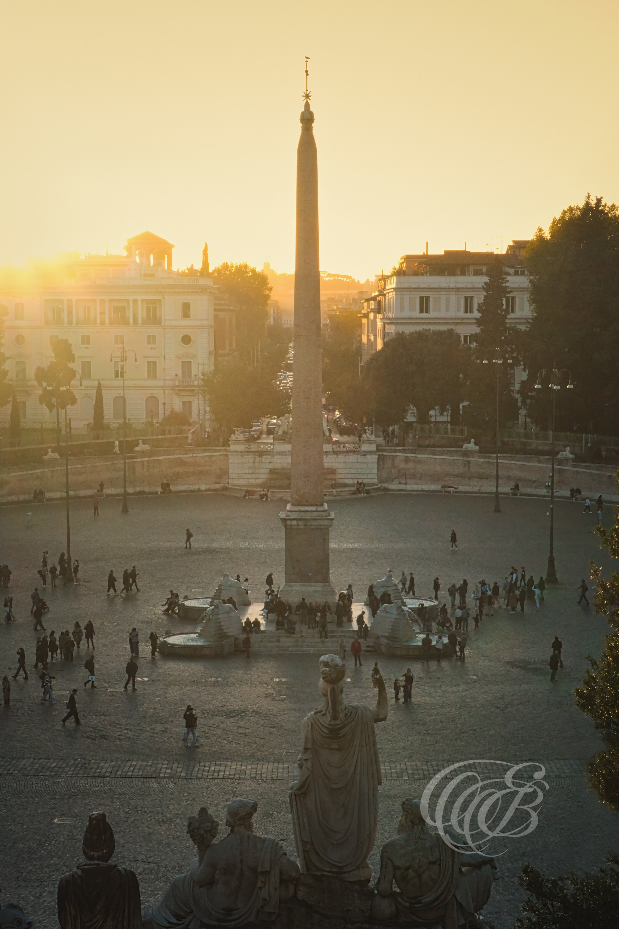 Photography of Italy — Rome, Sunset at Piazza del Popolo — Eduardo Bartoli Fine Art & Travel Photography