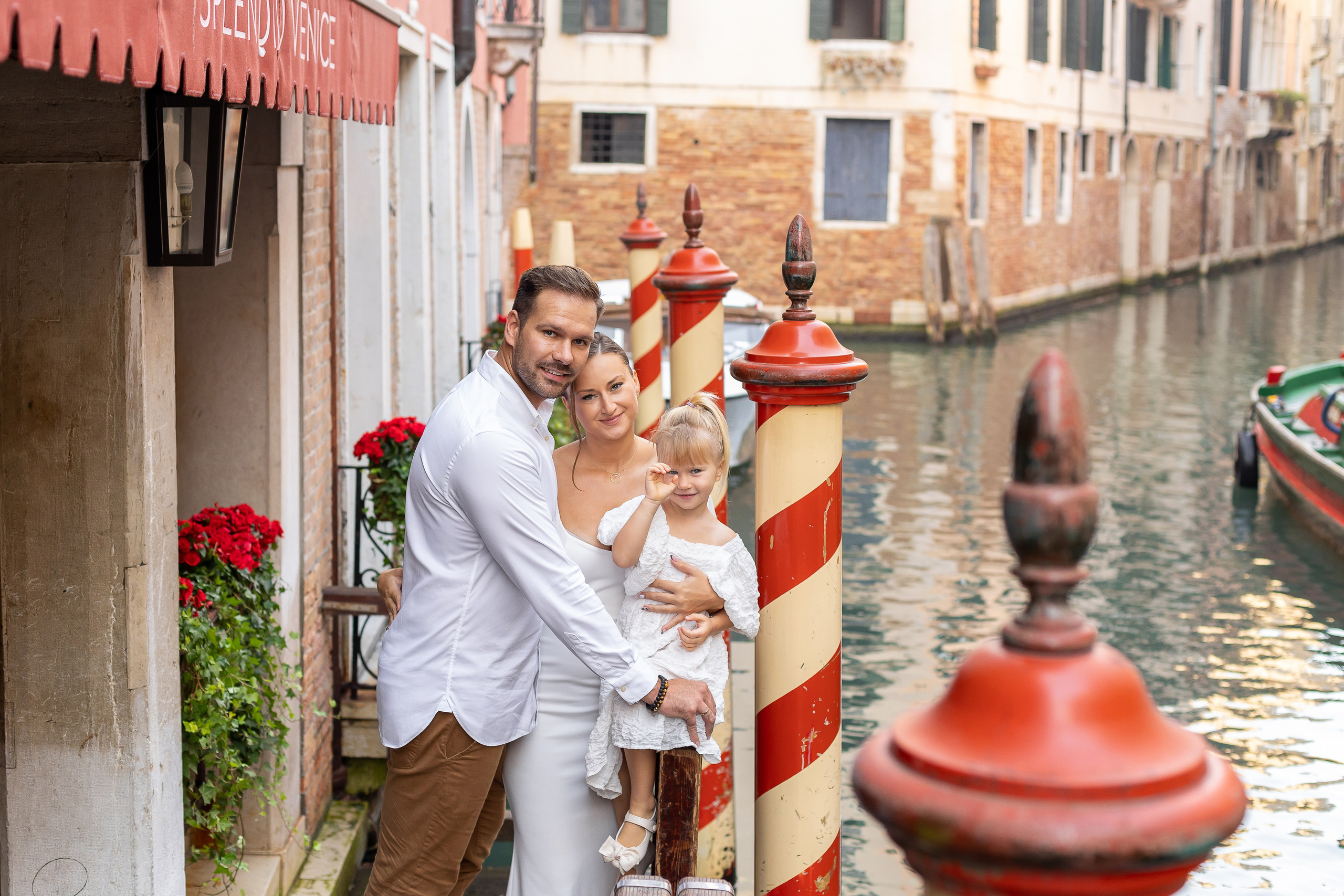 Emi and family at sunset