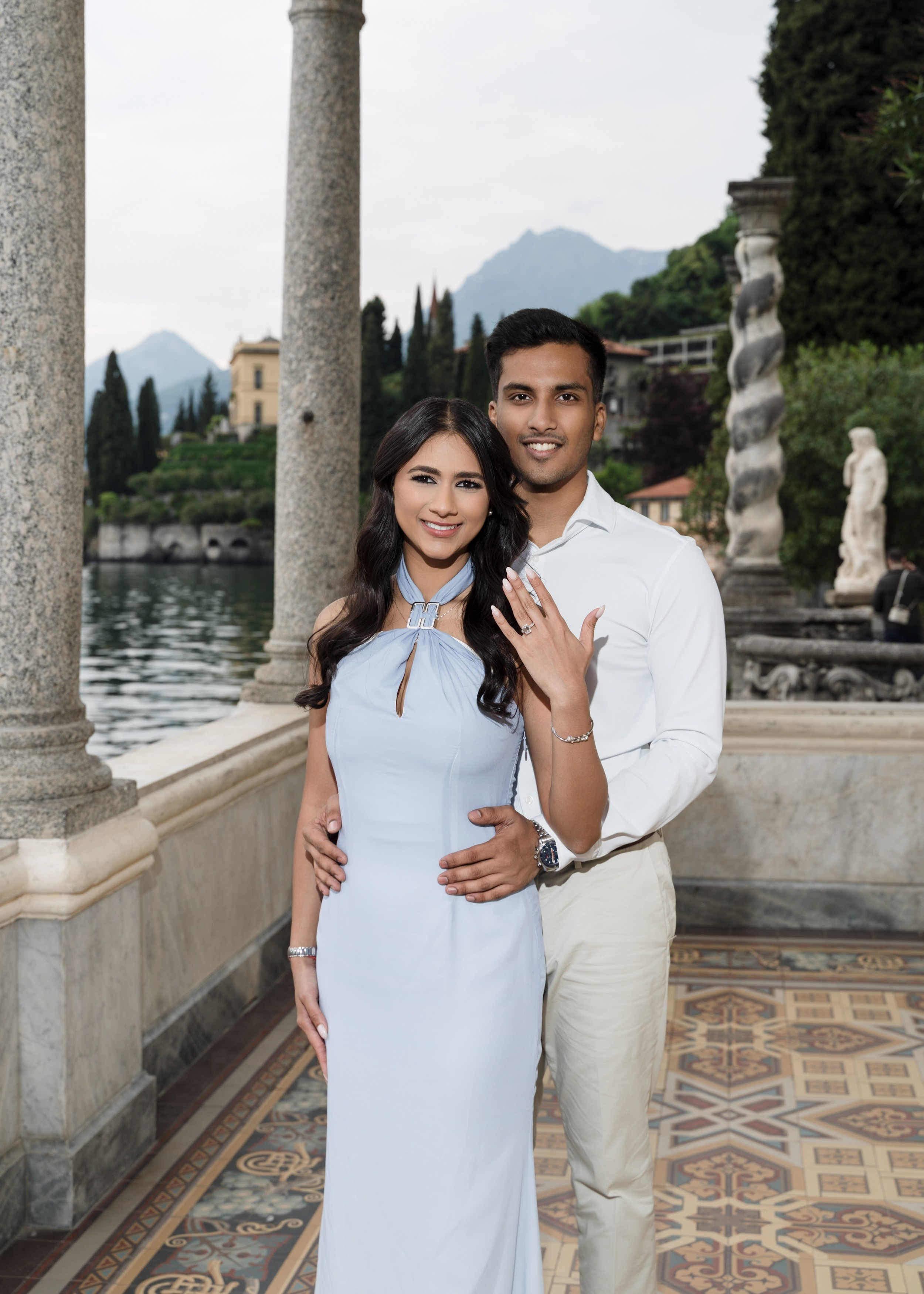 Villa Monastero Secret Proposal. Proposal Photographer in Lake Como