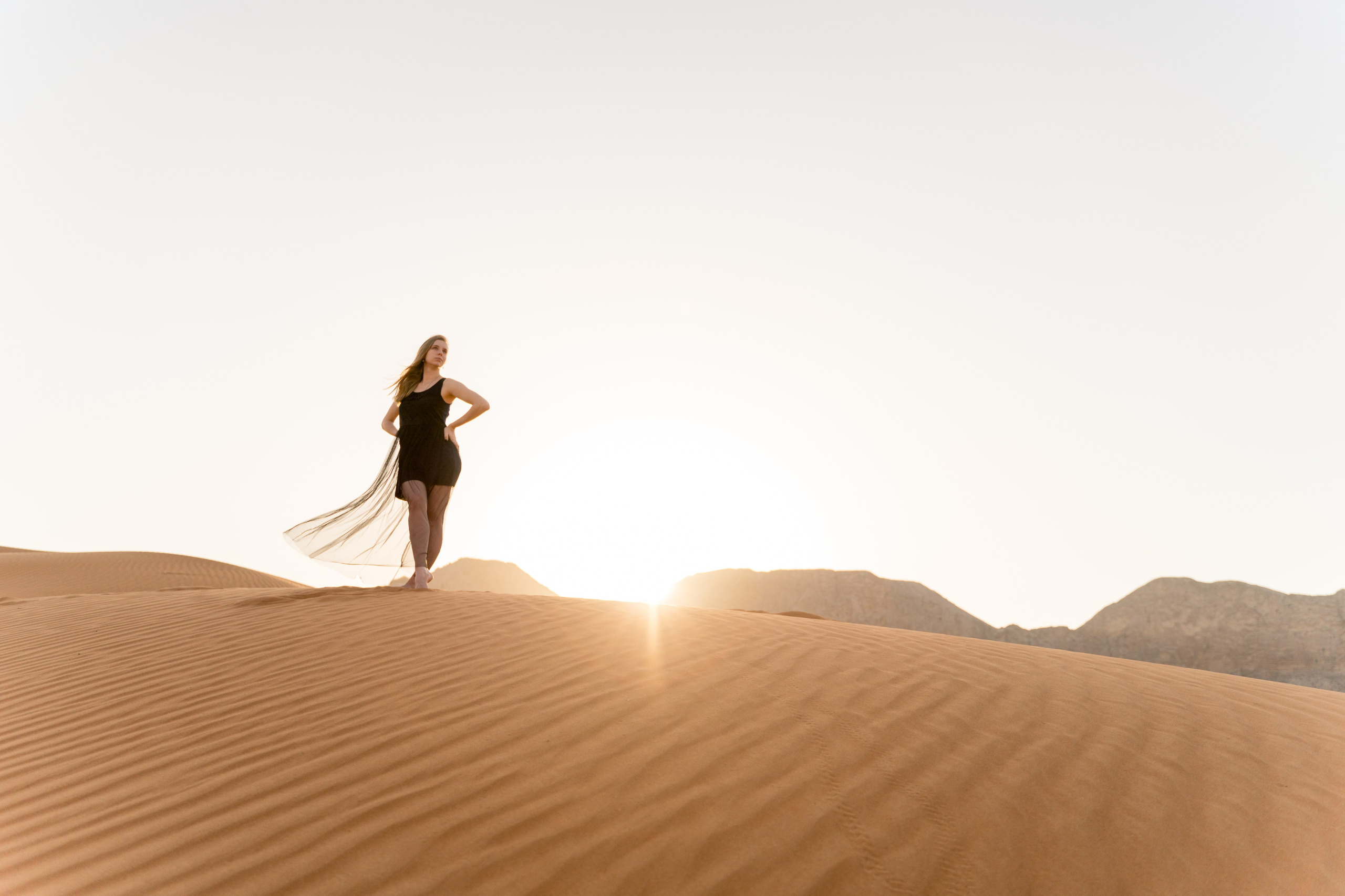 Lifestyle individual photoshoot in Dubai at sunset