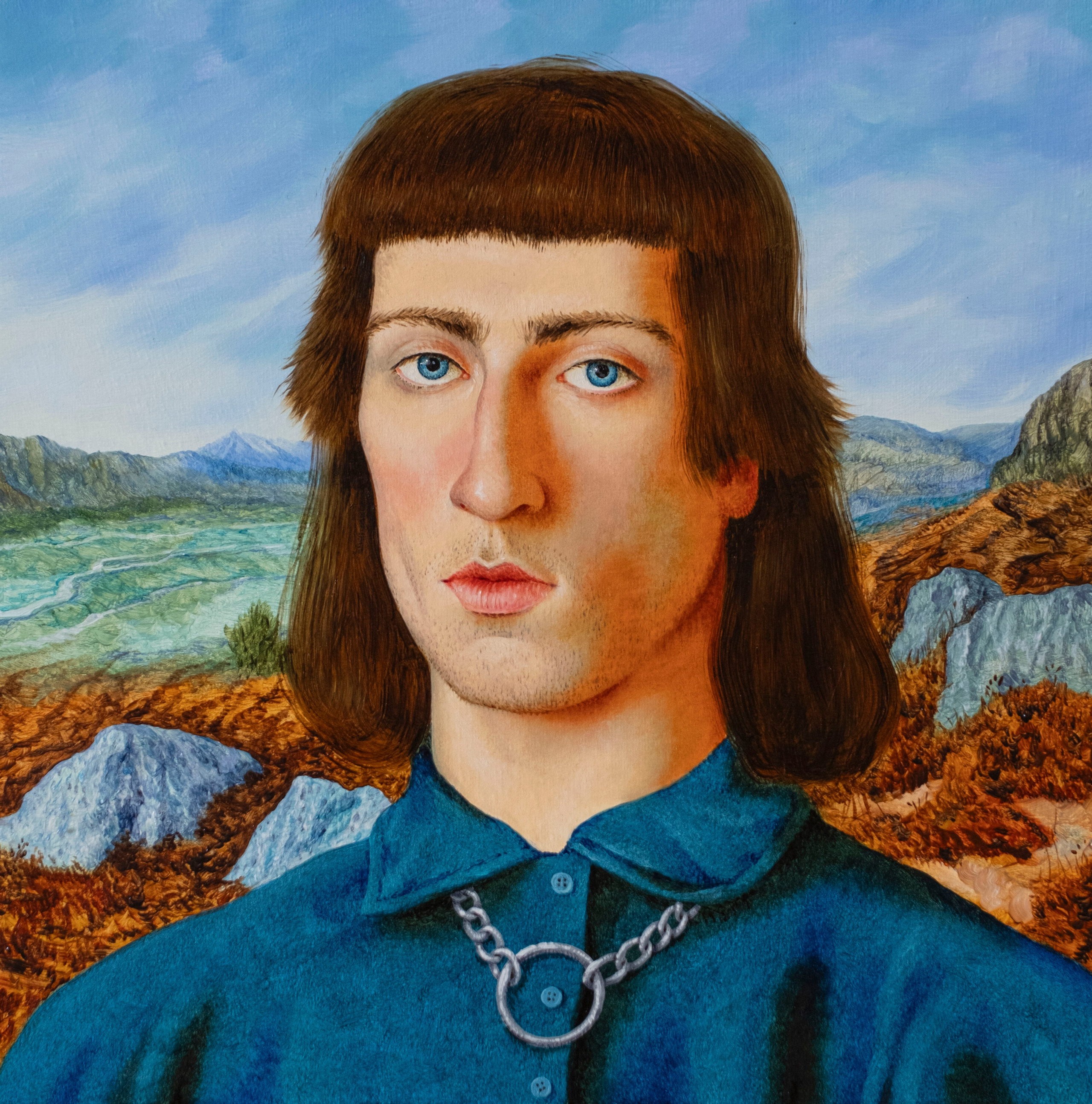 Portrait with a chain. Paul Rog