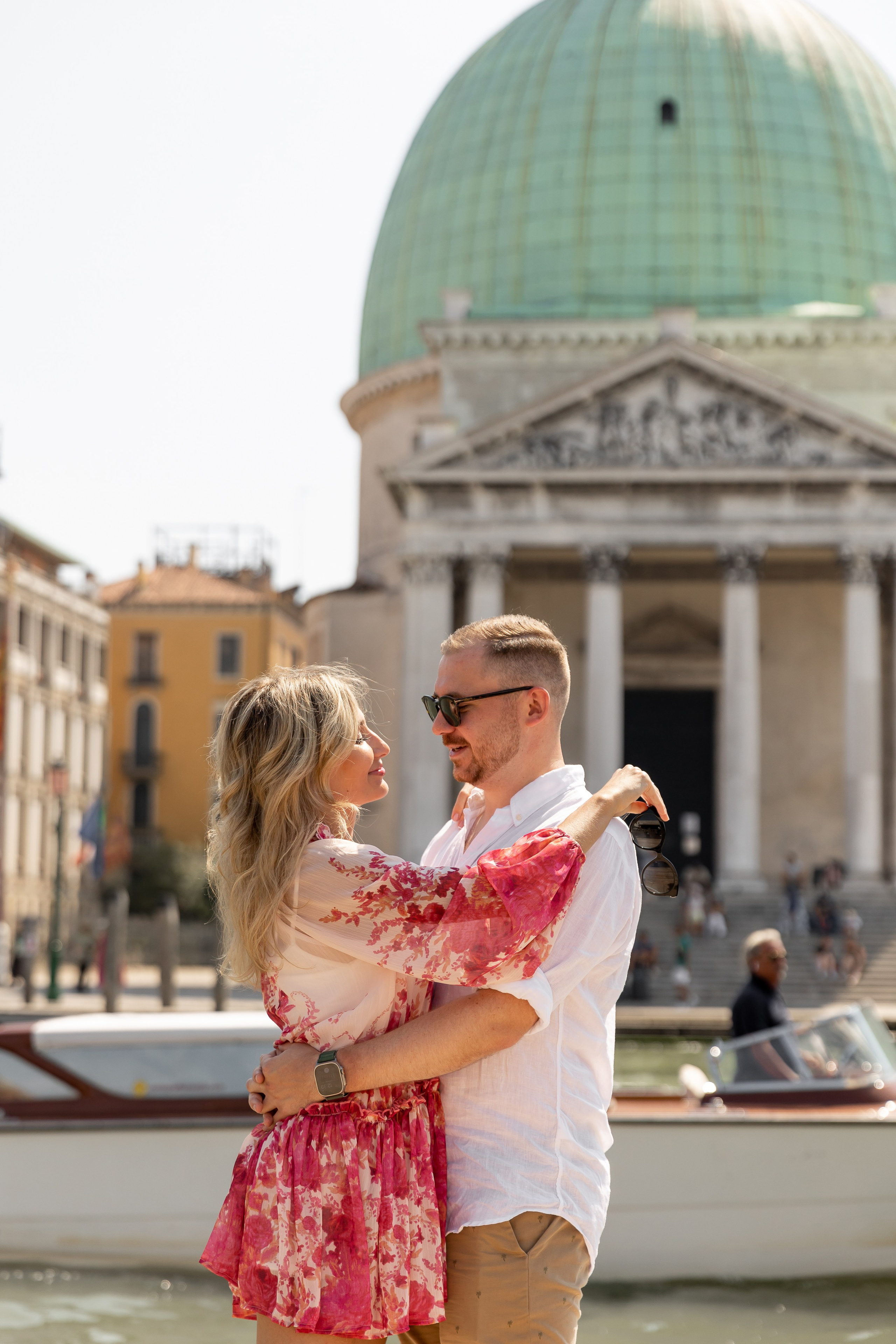 Hot summer day in Venice with Sergey and Maria