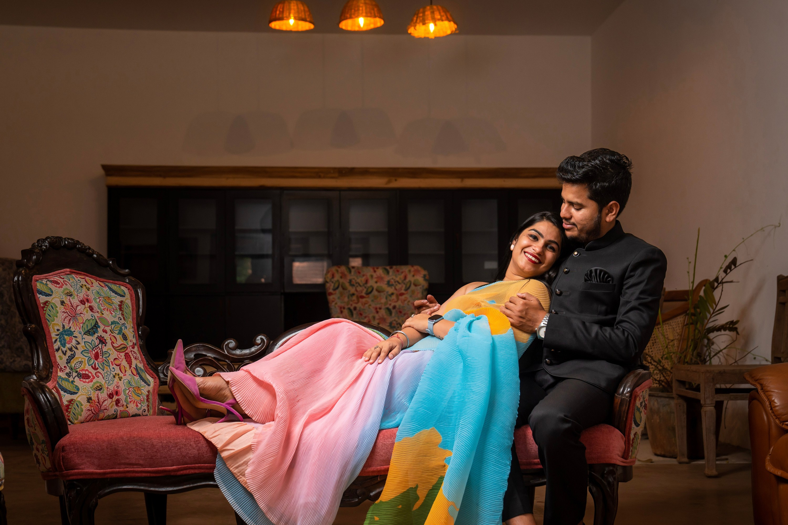 Prakriti & Ayush, Pre-Wedding Shoot at Shibravyi Courtyard, Bangalore | Truly Yours