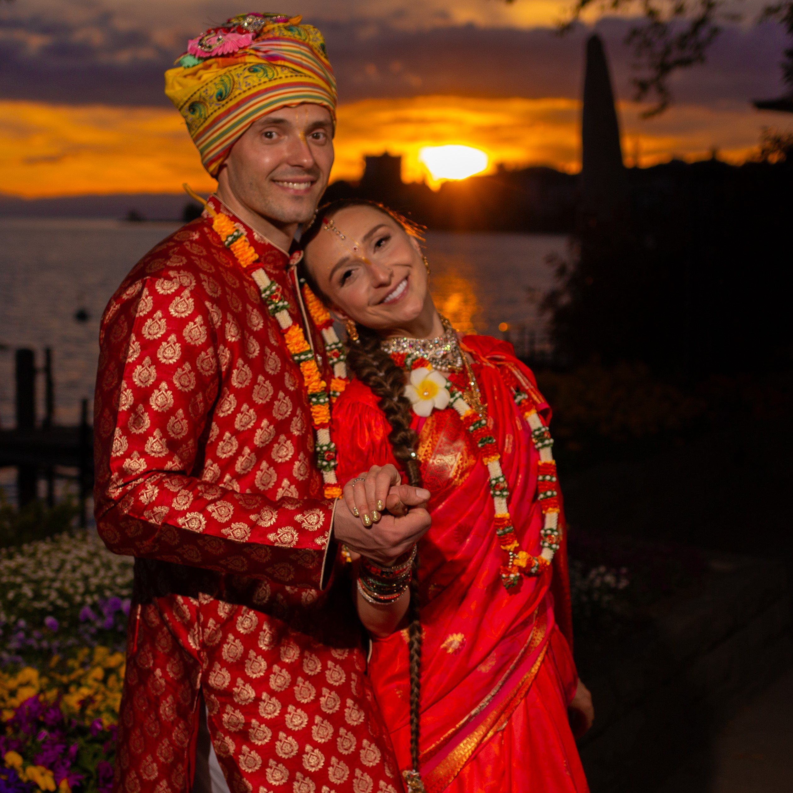 Nitay&Gaura Premanandi. The Sunset Session. Portret photographer in Switzerland Artur Magpie
