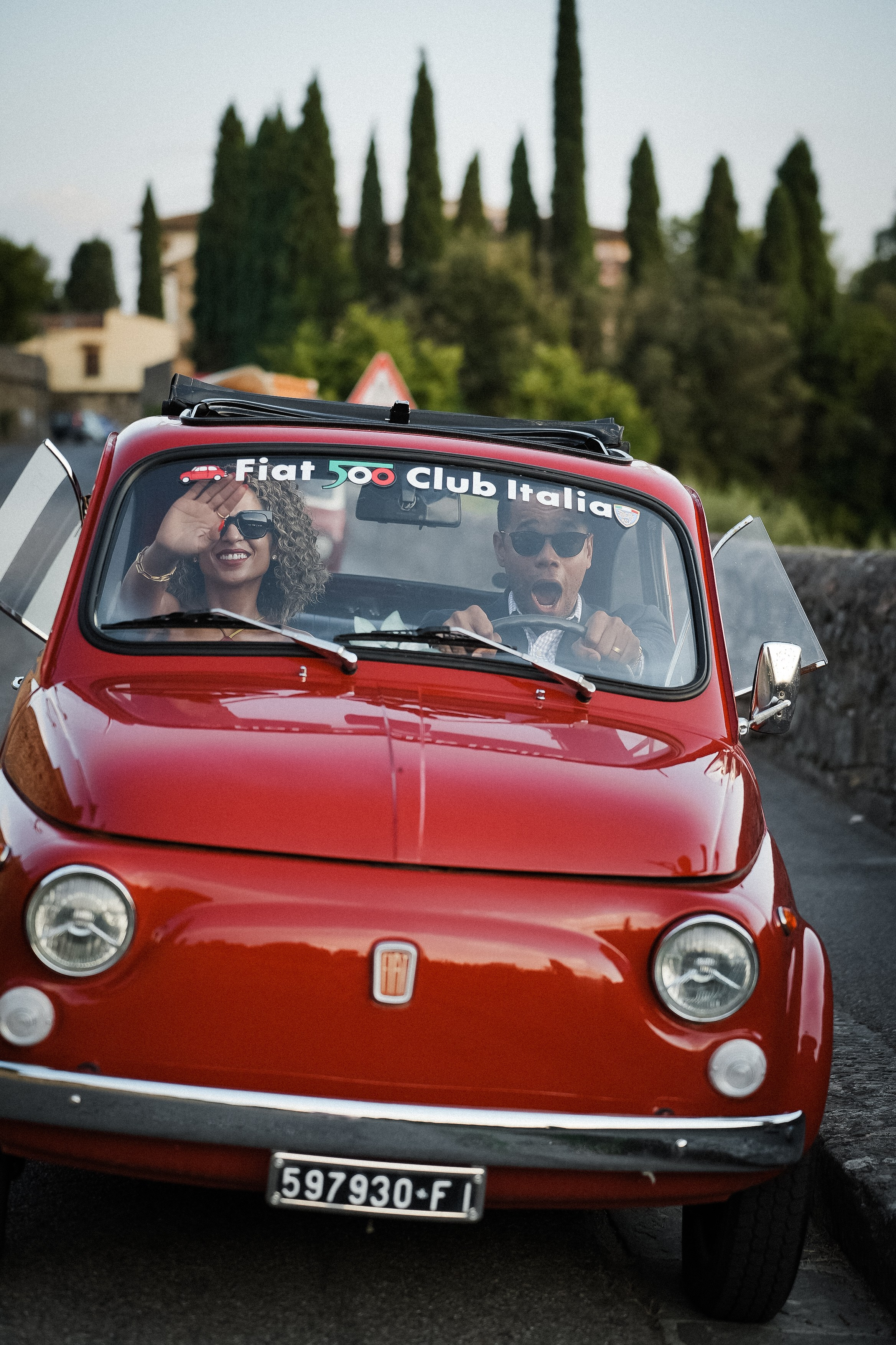 FIAT 500. Wedding Photographer in Italy
