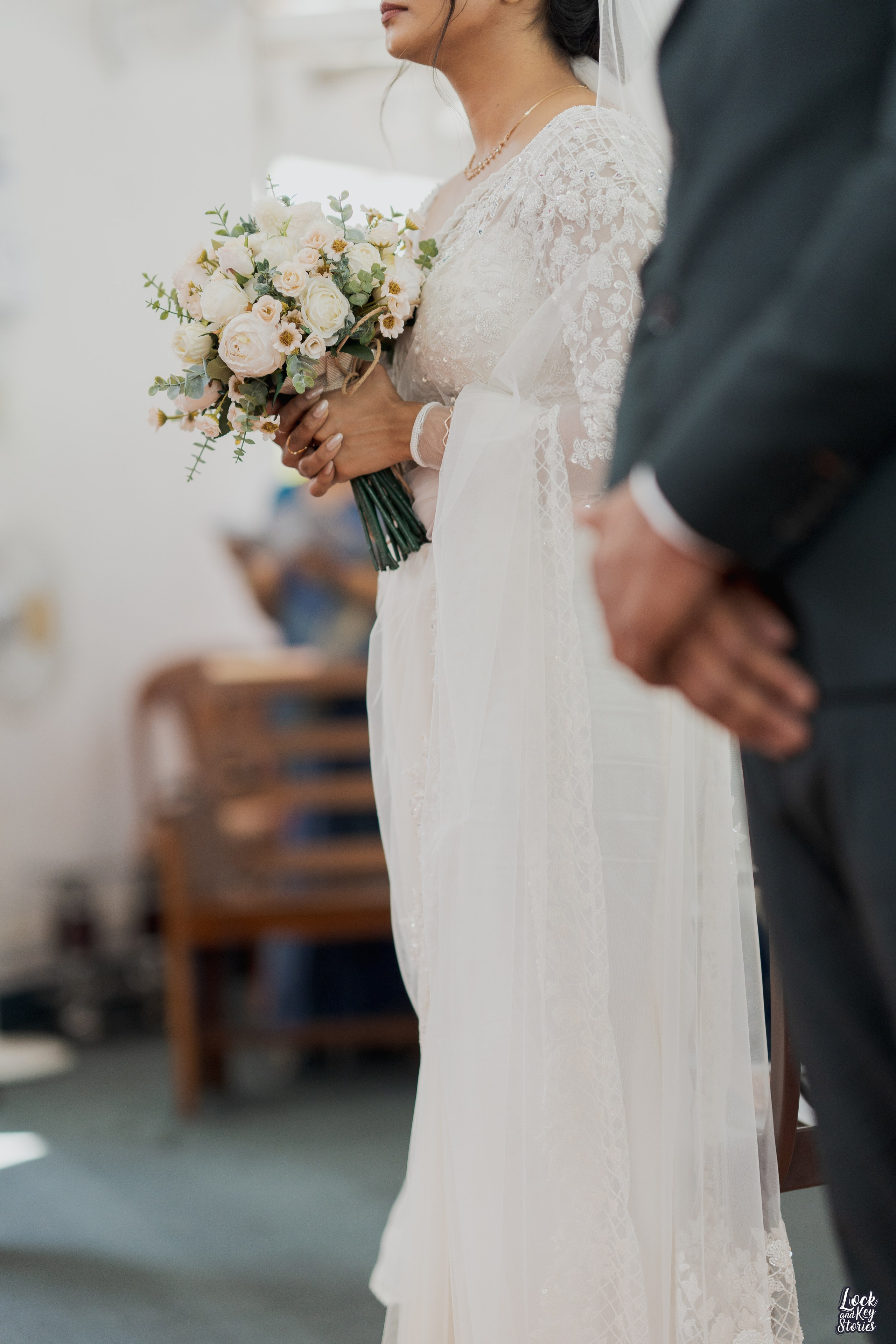 Soniya & Nithin Christian Wedding Photography | Faith-Filled Moments by The Lock and Key Stories. The Lock And Key Stories