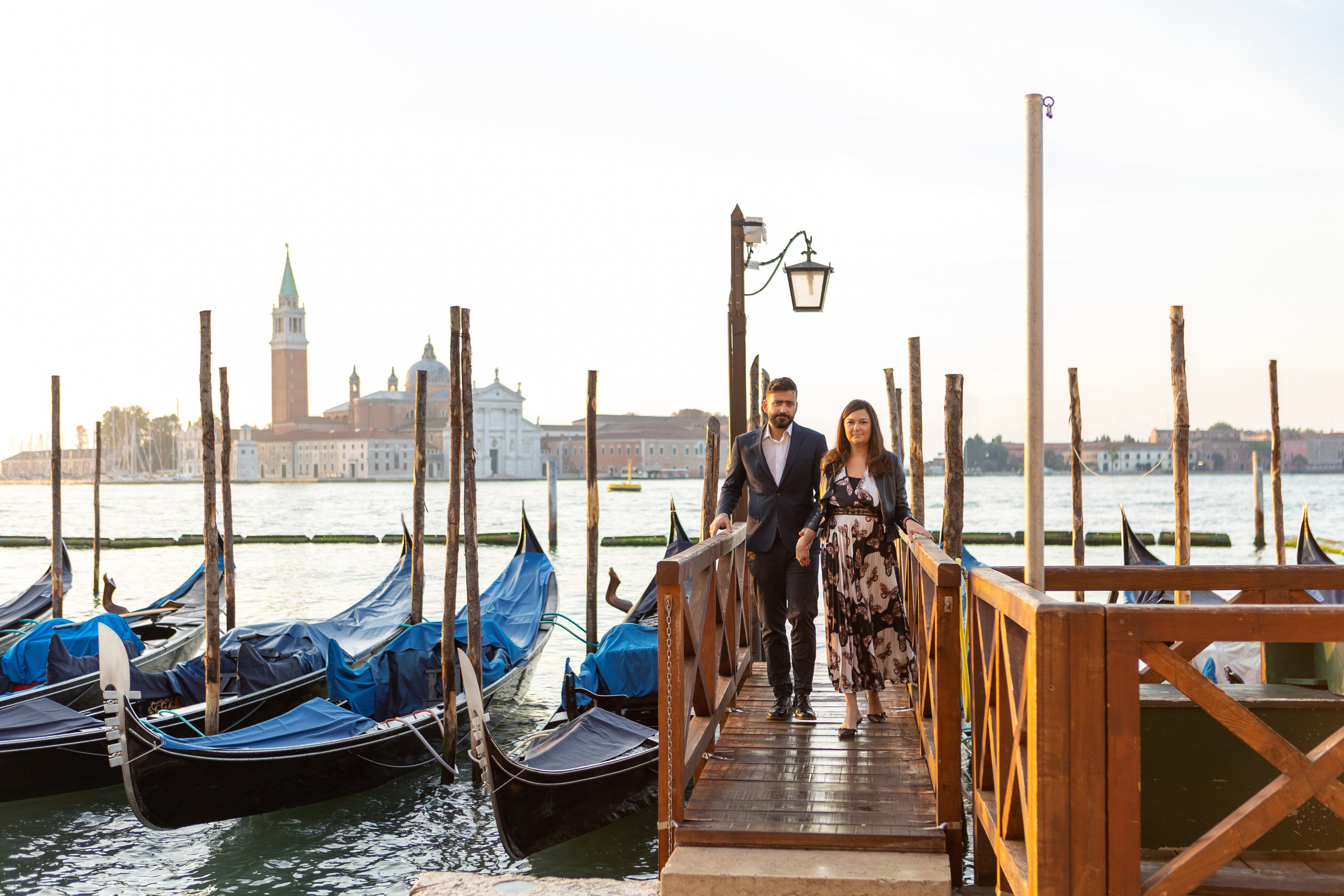 Margo and Vincenzo at dawn in Venice