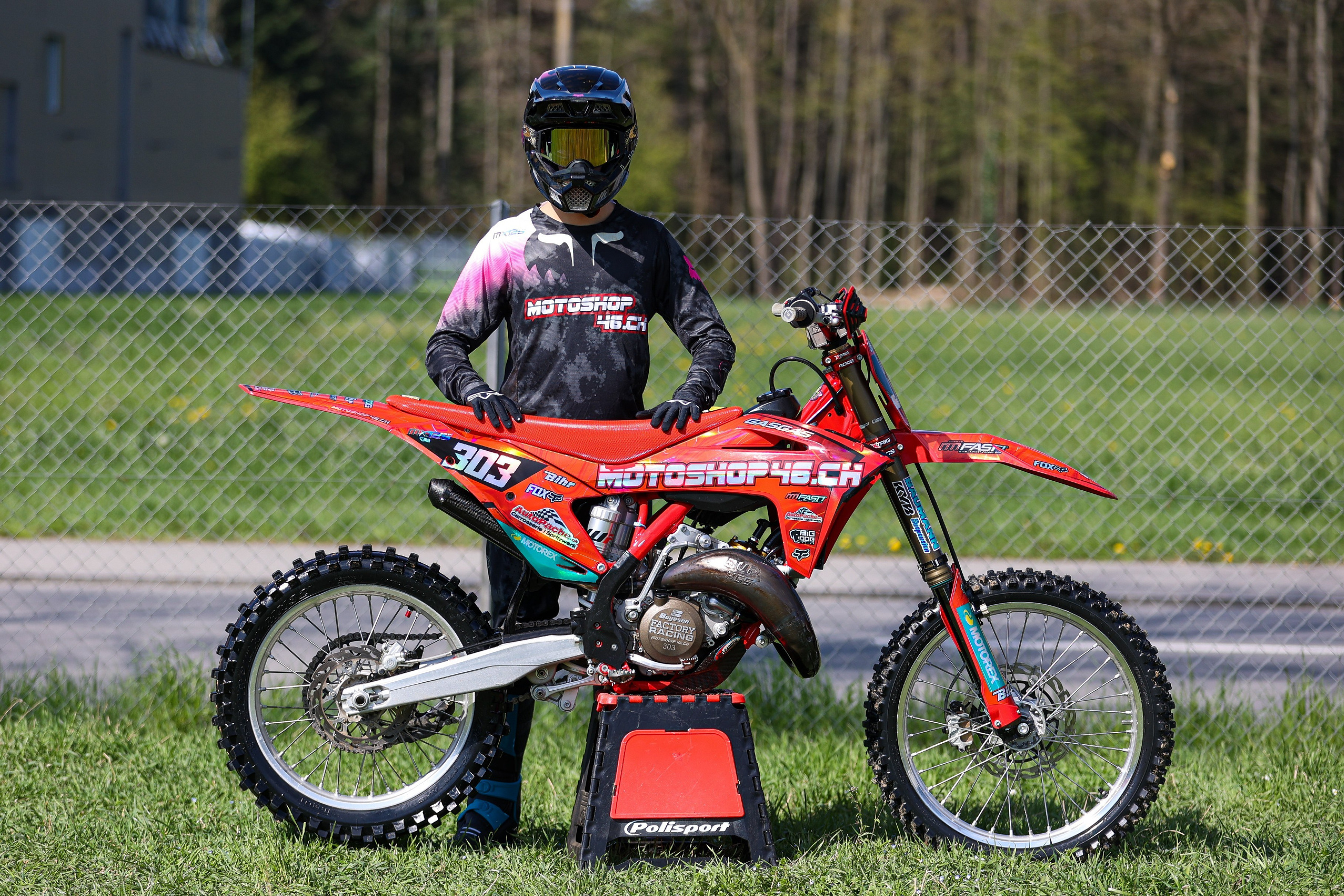 Motocross rider photoshoot