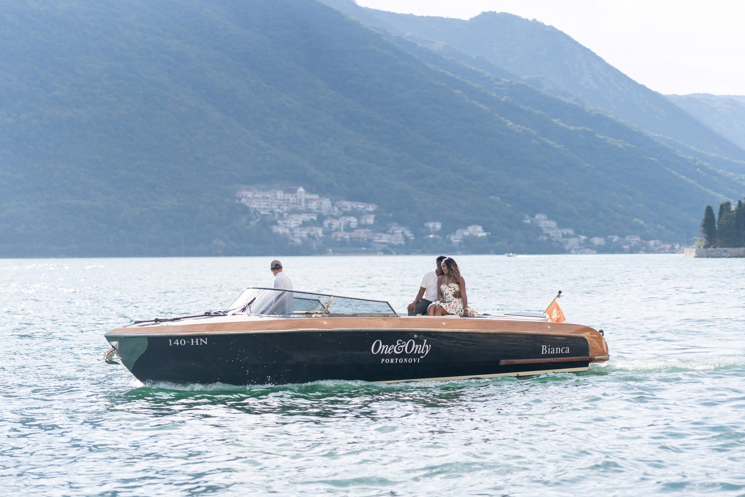 Boat tour from One&Only for the photoshoot