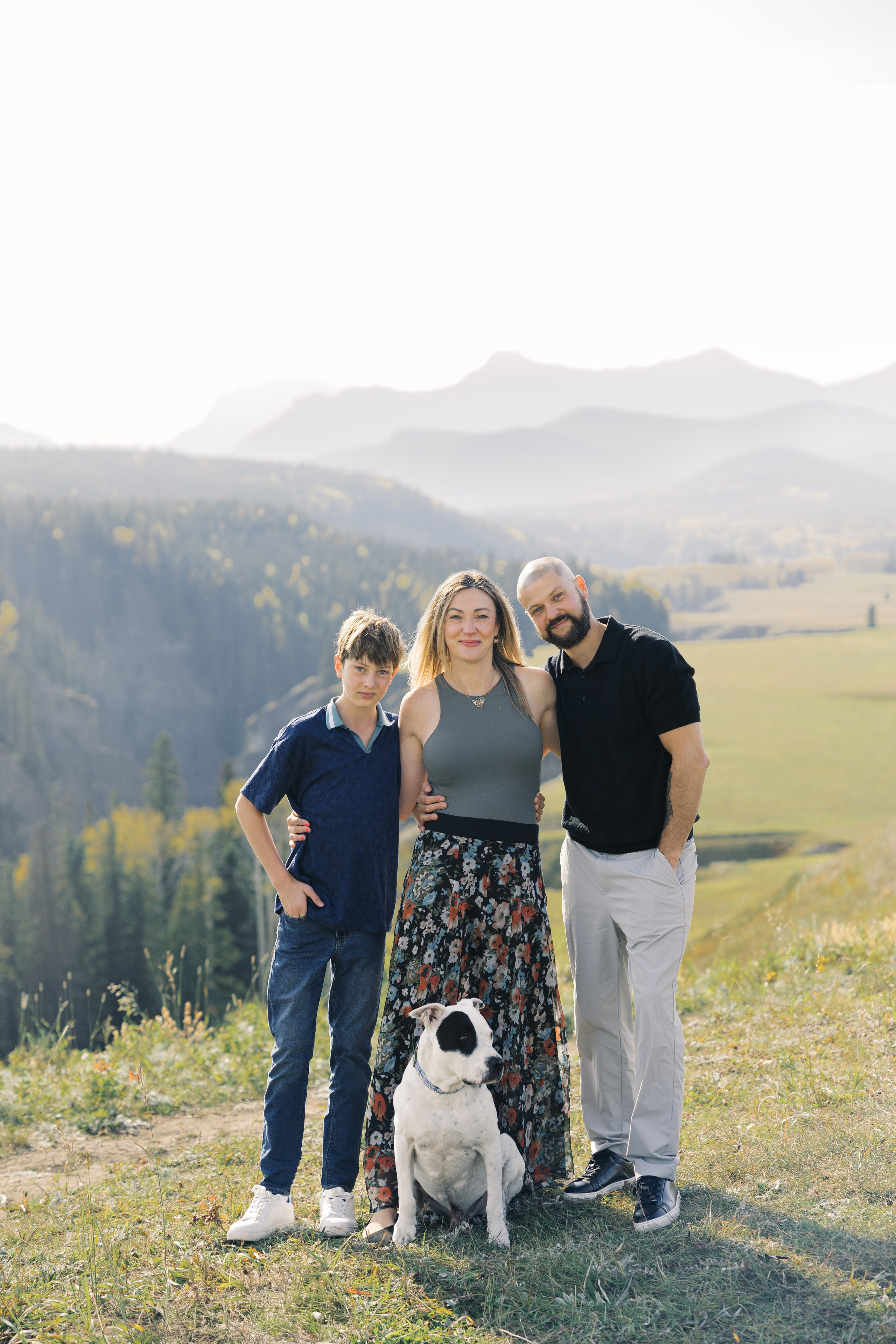 Aleksandra’s family. Home