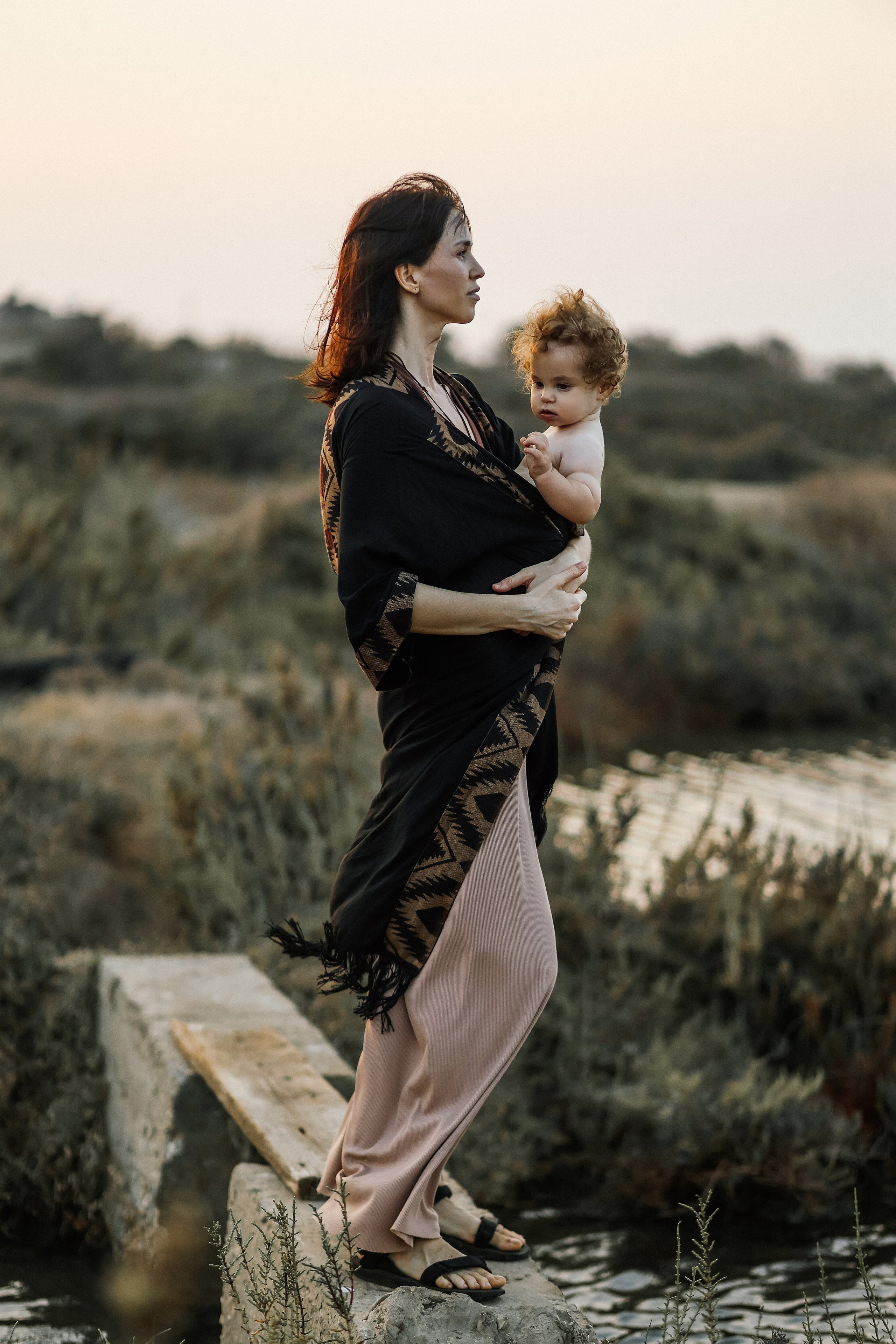 Little curls in Atlit. Family photographer in Israel