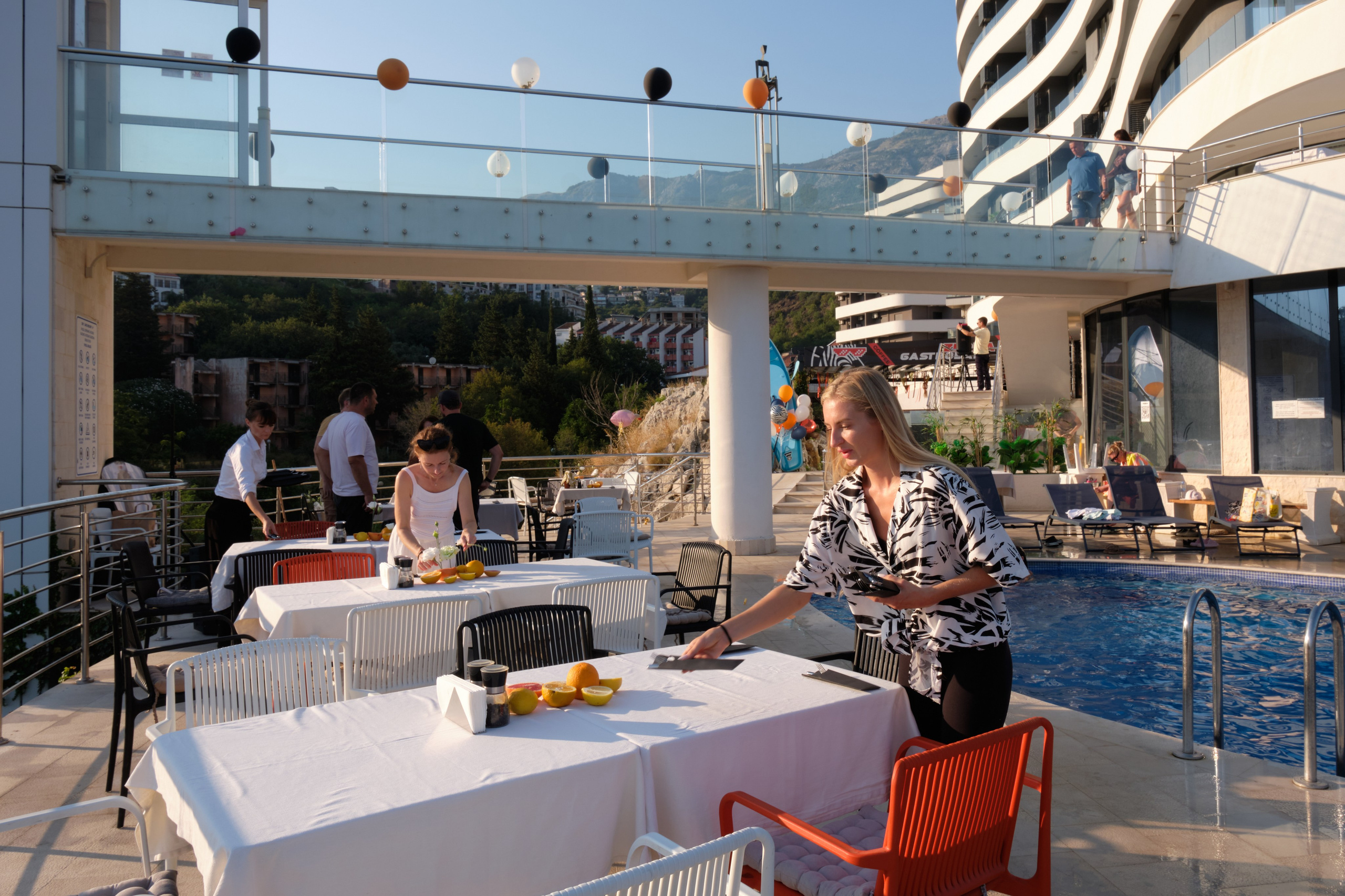 Photo report from the Zebra Restaurant’s birthday celebration. Becici, Montenegro. Photographer, photo artist Alena Novgorodtseva