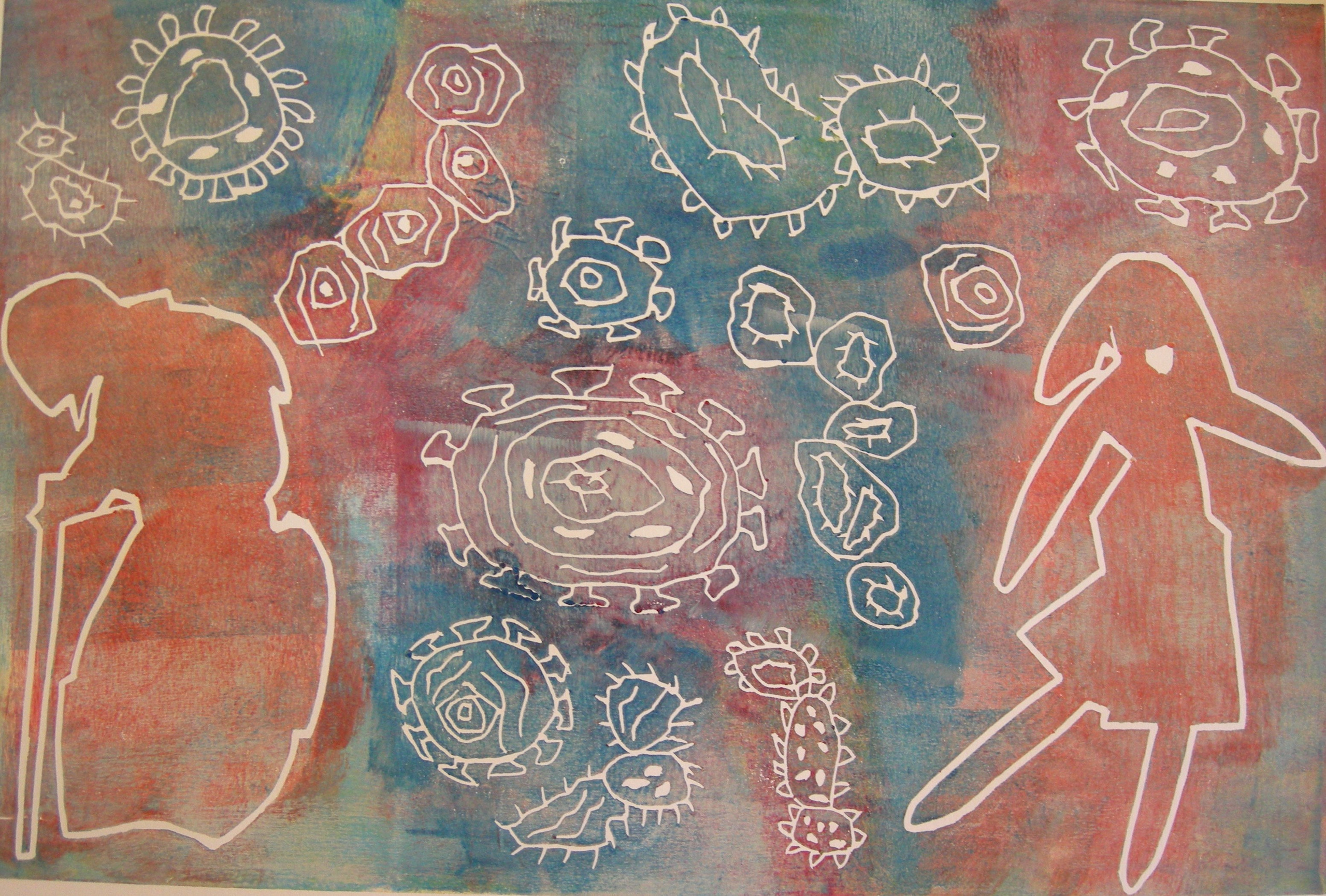 Corona 2020 - 40x60 auf Papier 60x80