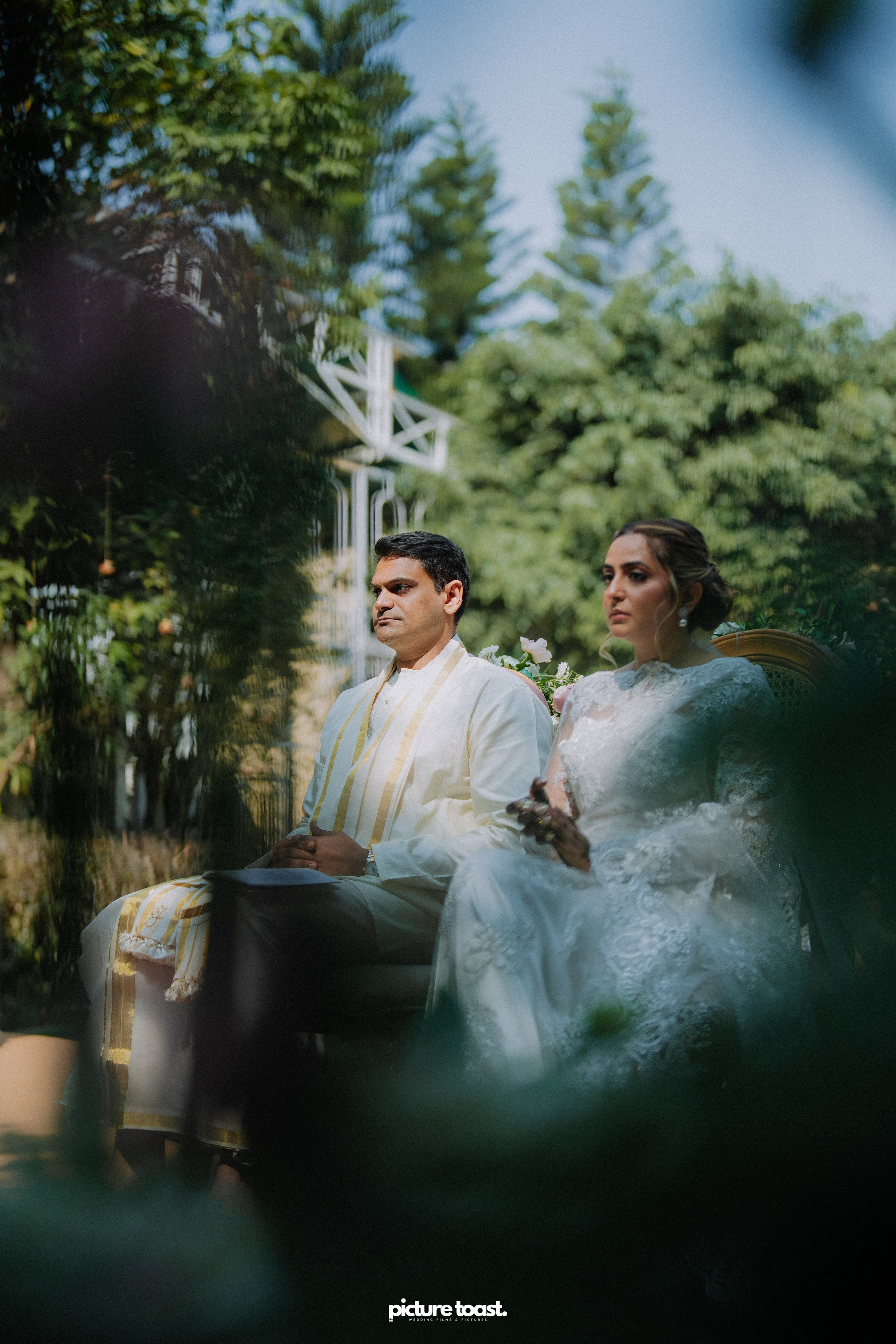 Blessing of Rajiv & Aashna. Fine art Wedding Photographers in India & Canada