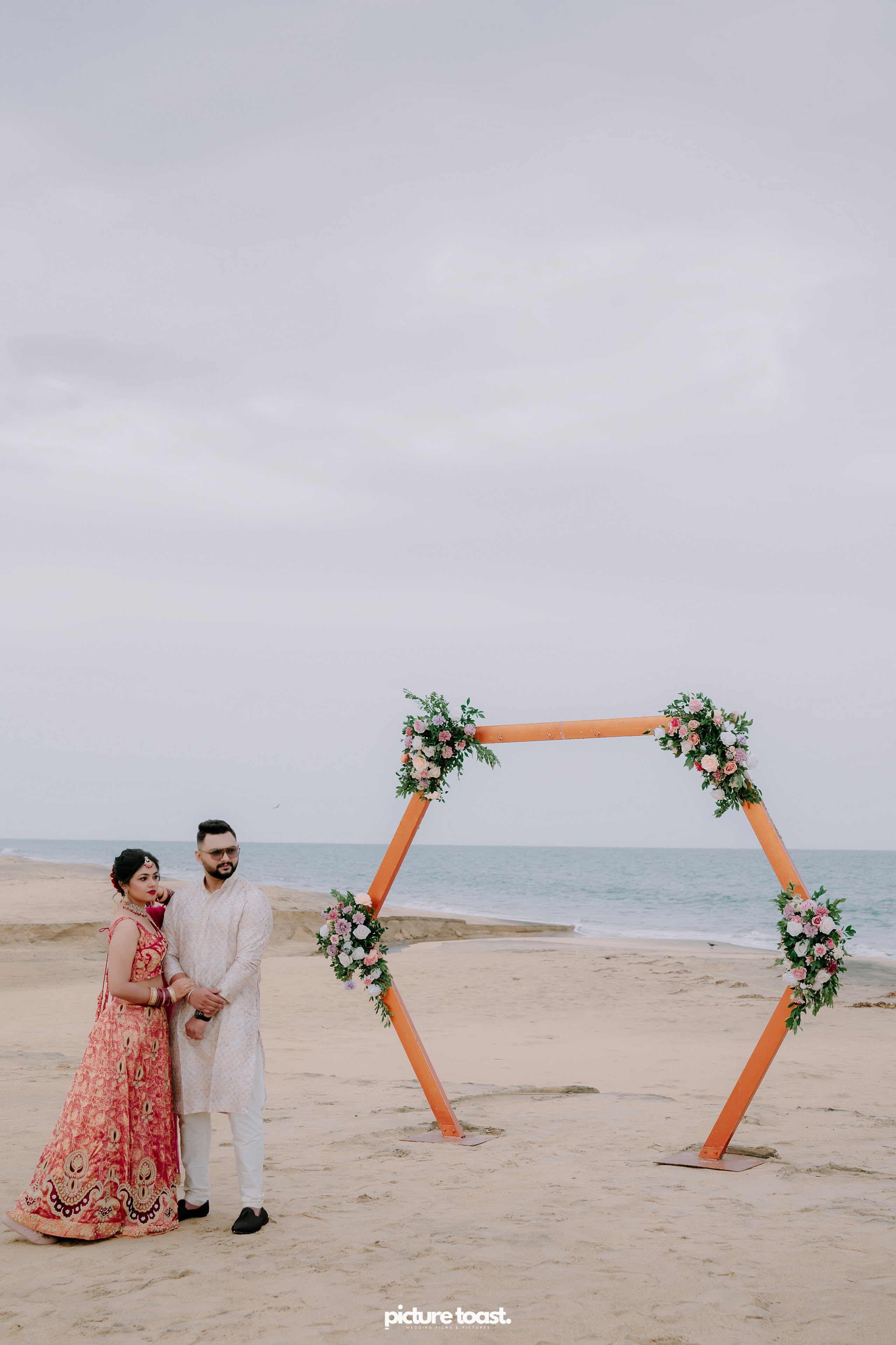 Beach Wedding! Ft. Malavika & Vishnu. Fine art Wedding Photographers in India & Canada