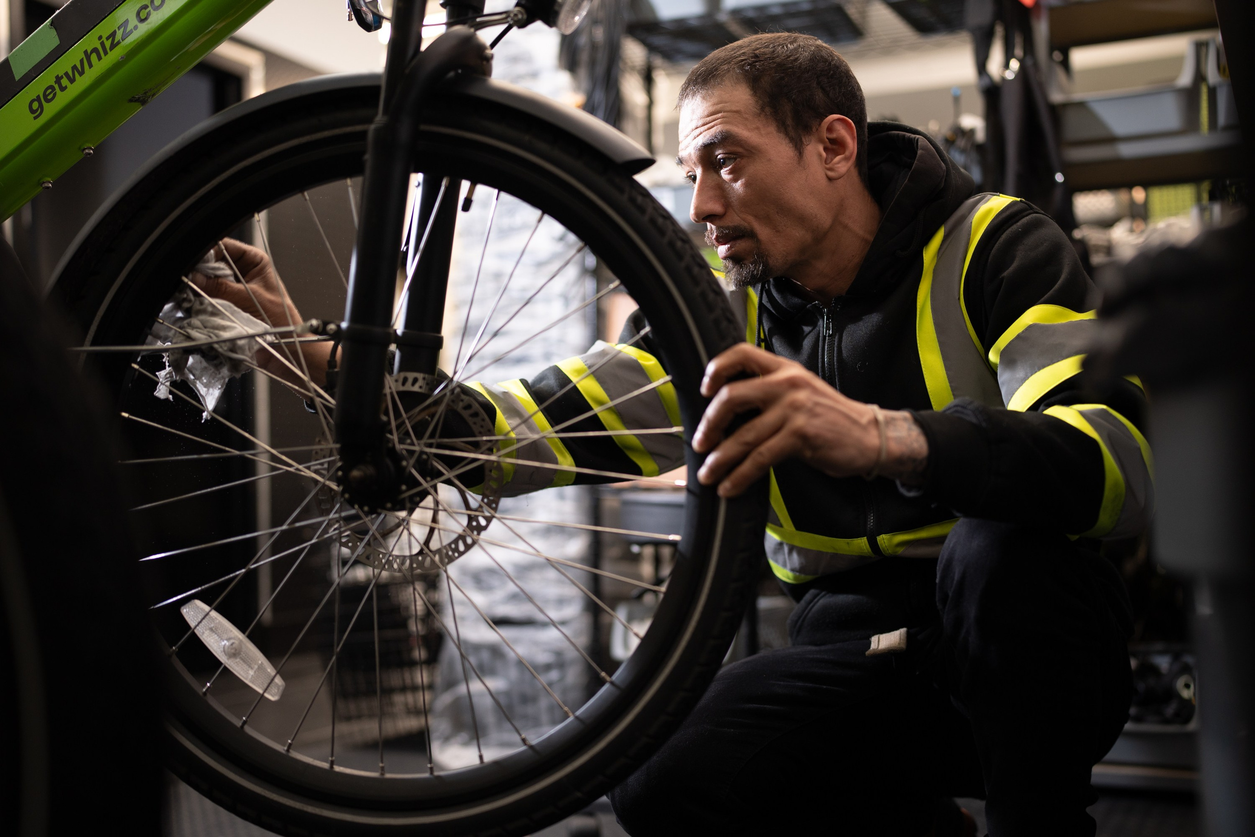 Photo for a bicycle rental company. Portrait and wedding photographer in New York